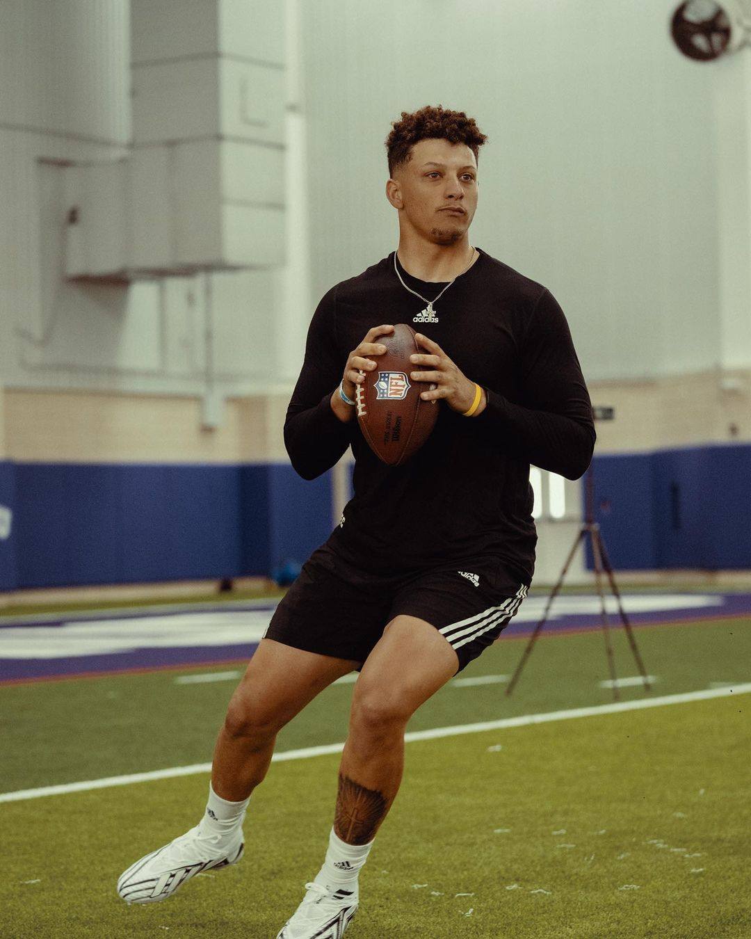 Star NFL quarterback Patrick Mahomes says he would be interested in playing flag football at the 2028 LA Olympics “if I can still move around then”. Photo: Instagram/ 