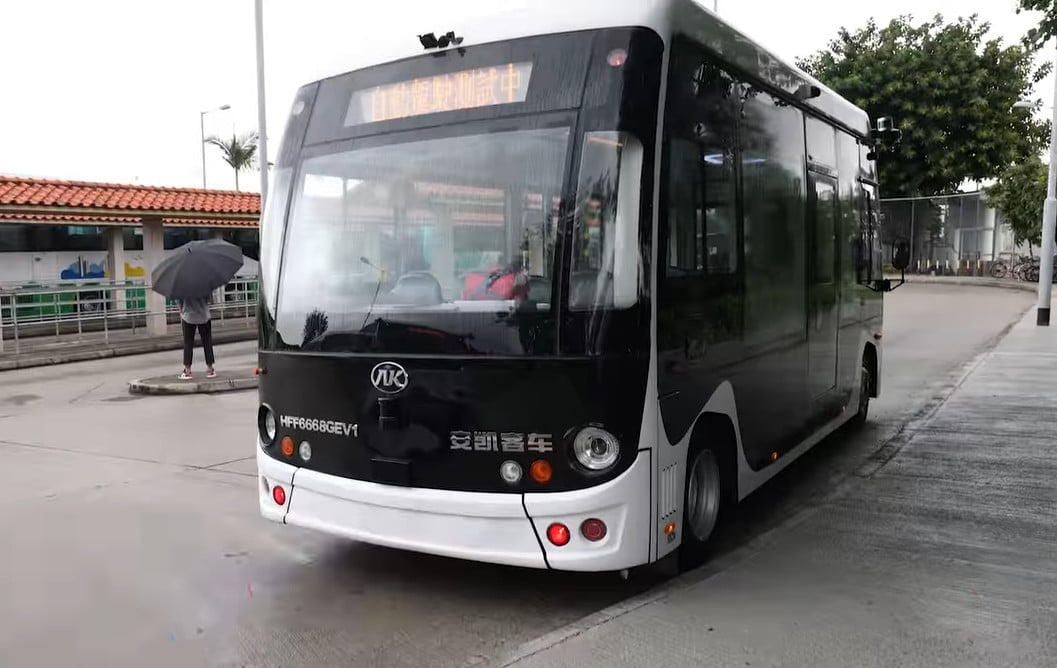 A self-driving shuttle. The government has introduced a new regulatory regime that allows for wider, more flexible trials and the use of autonomous vehicles on roads. Photo: Handout