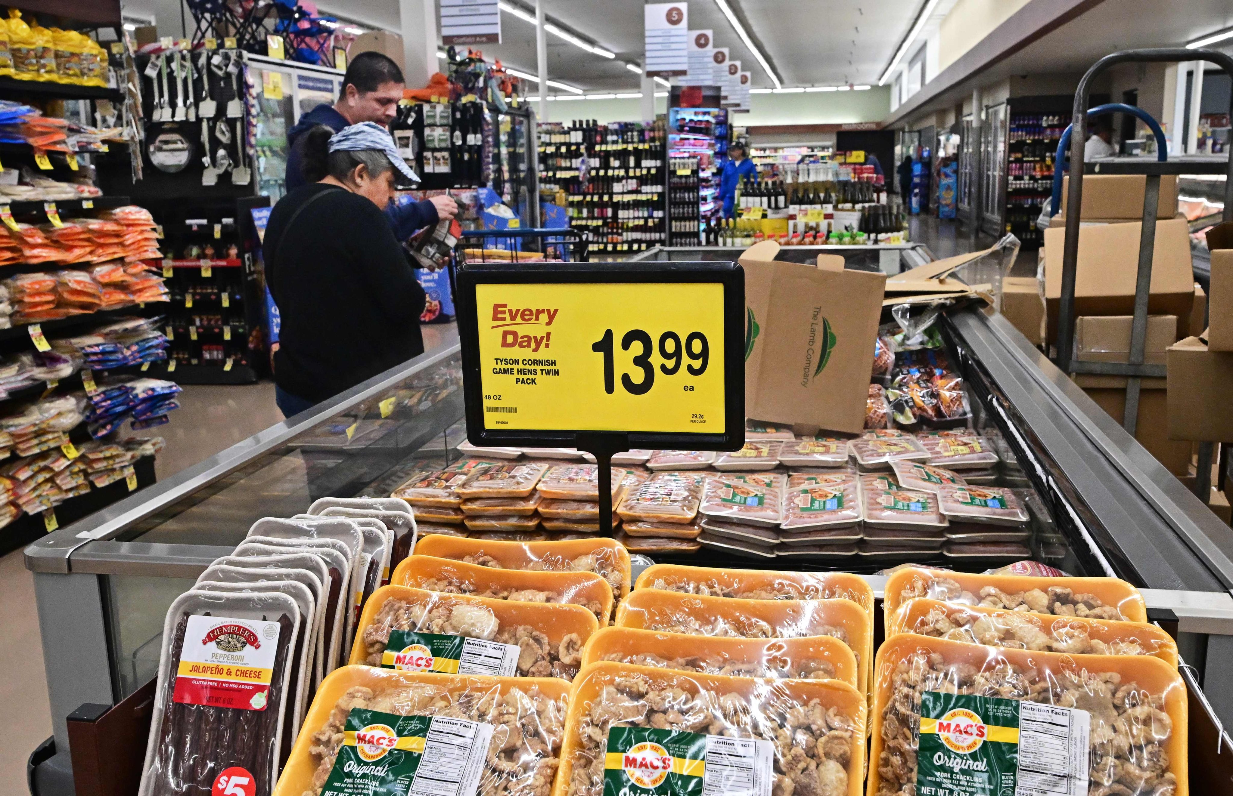 A supermarket in Montebello, California, on May 15, 2024. Photo: AFP