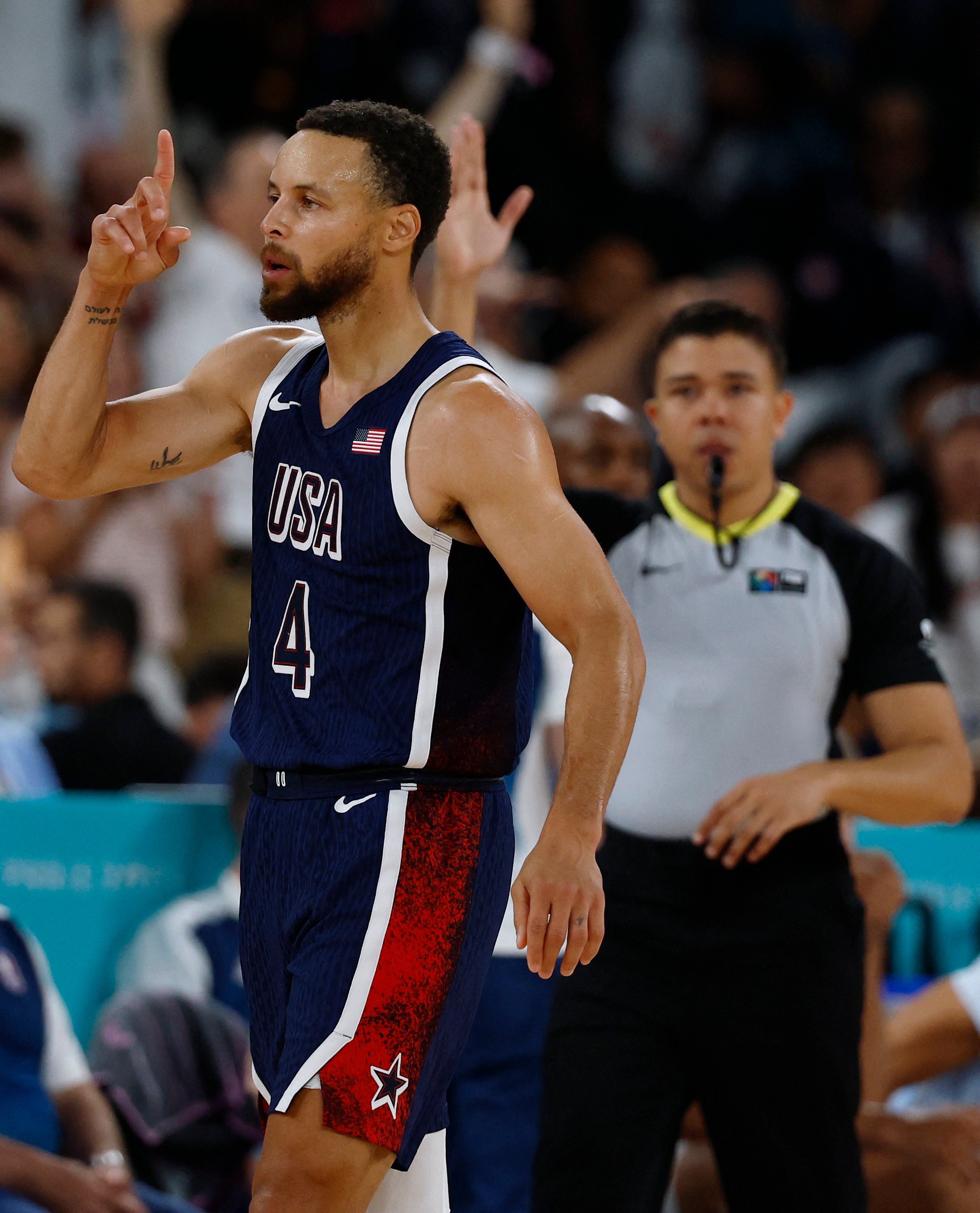 Stephen Curry was sublime as USA continued their dominance at the Olympic Games with victory over France in the gold medal match. Photo: Reuters