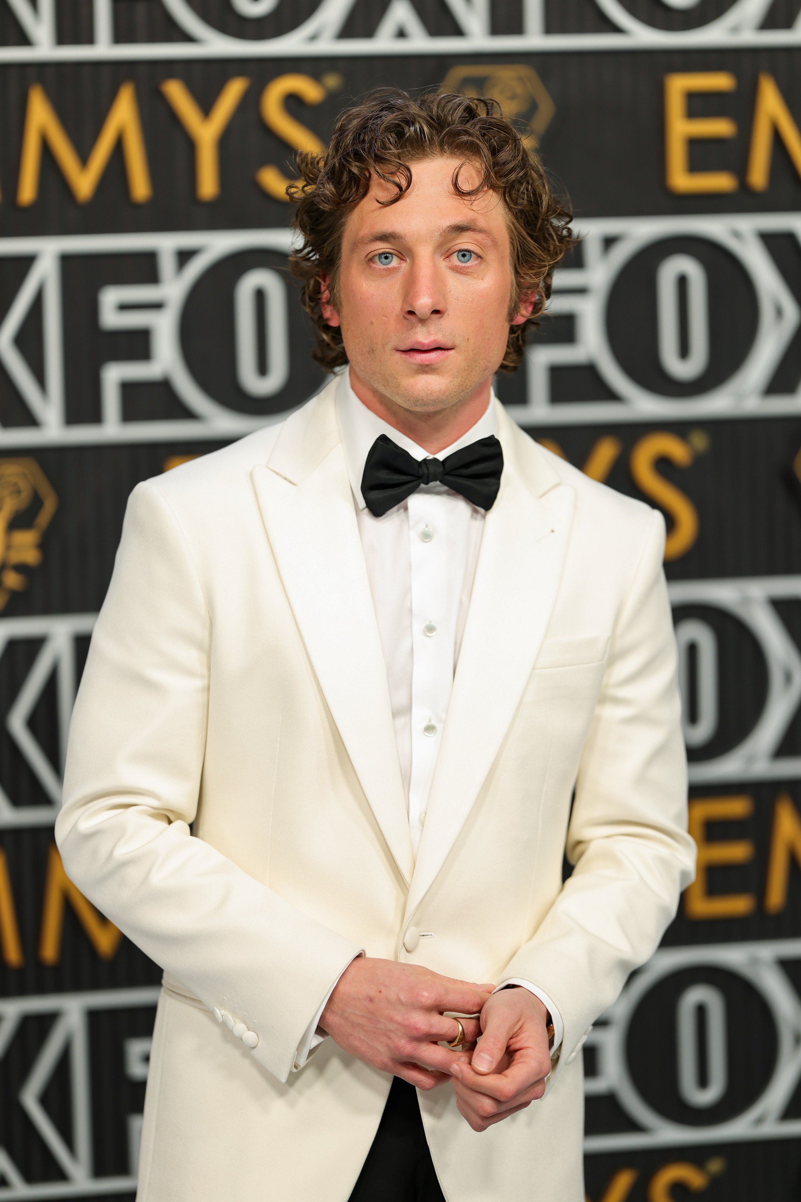 Jeremy Allen White showed how a classic black bow tie with a tux still bosses it when he attended the Emmys back in January, though some brands are also showing how bow ties have more range than you might think. Photo: Getty Images