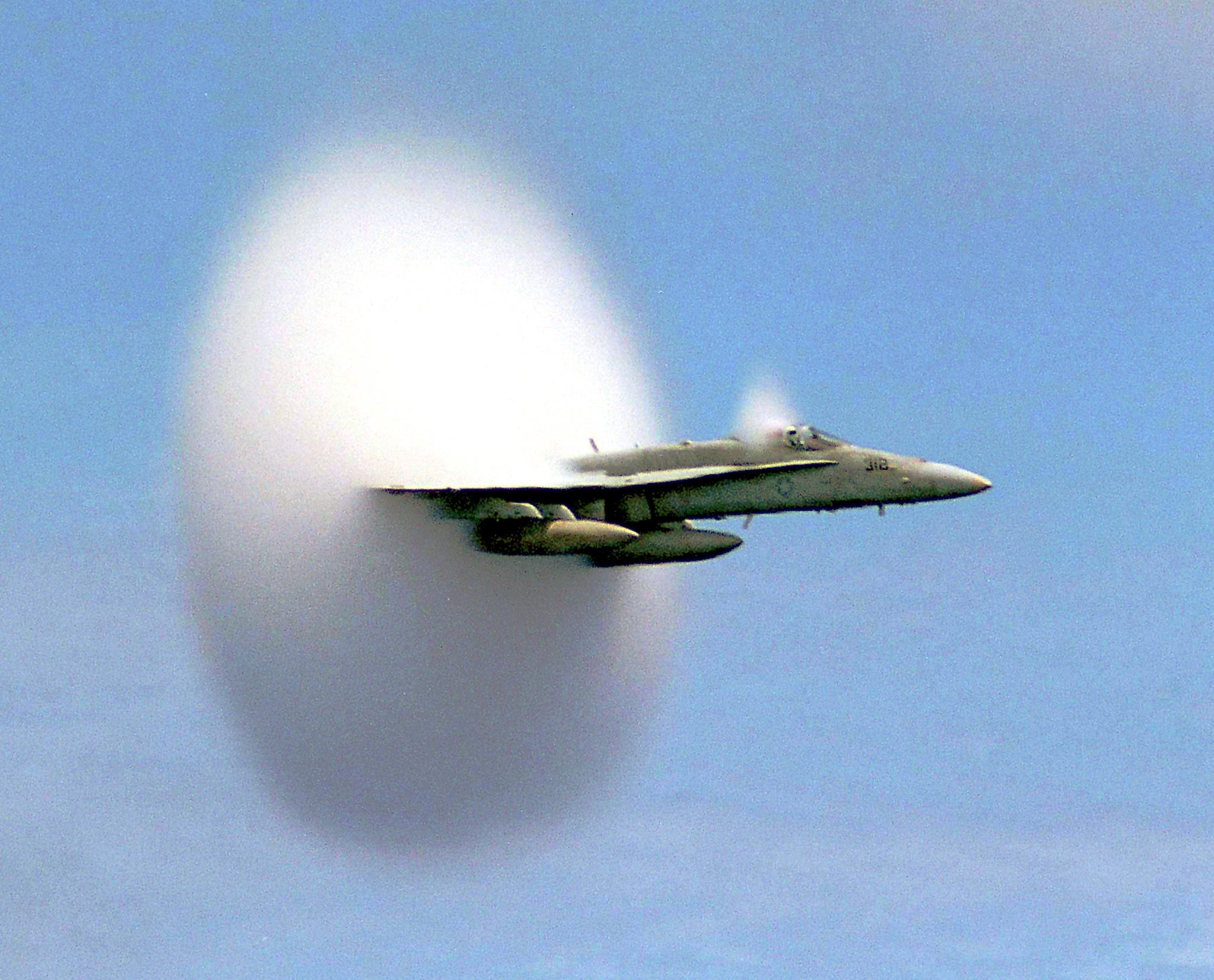 Sonic booms occur when aircraft move faster than the speed of sound – about 1,200km/h (750mph). Photo: Reuters