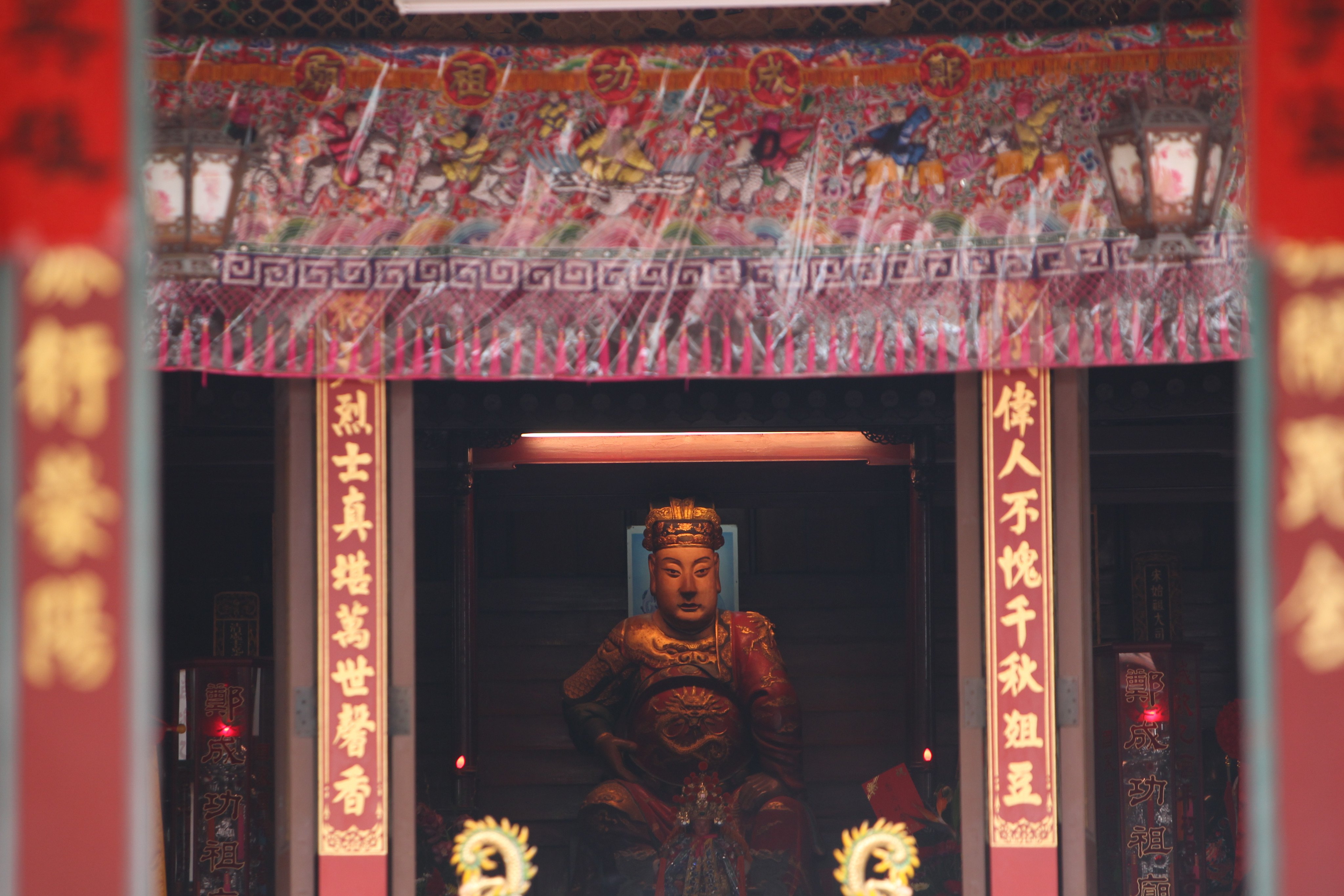 The delegates had been visiting temples dedicated to the late Ming general Koxinga. Photo: Nora Tam