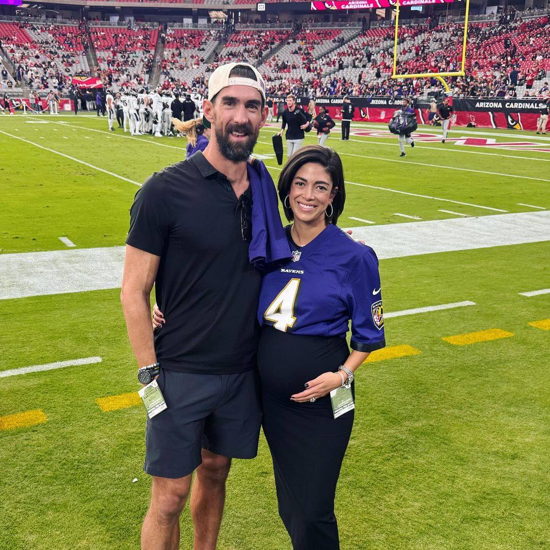 Michael Phelps and his wife Nicole Johnson, who has stood by him through his mental health struggles. Photo: @mrs.nicolephelps/Instagram