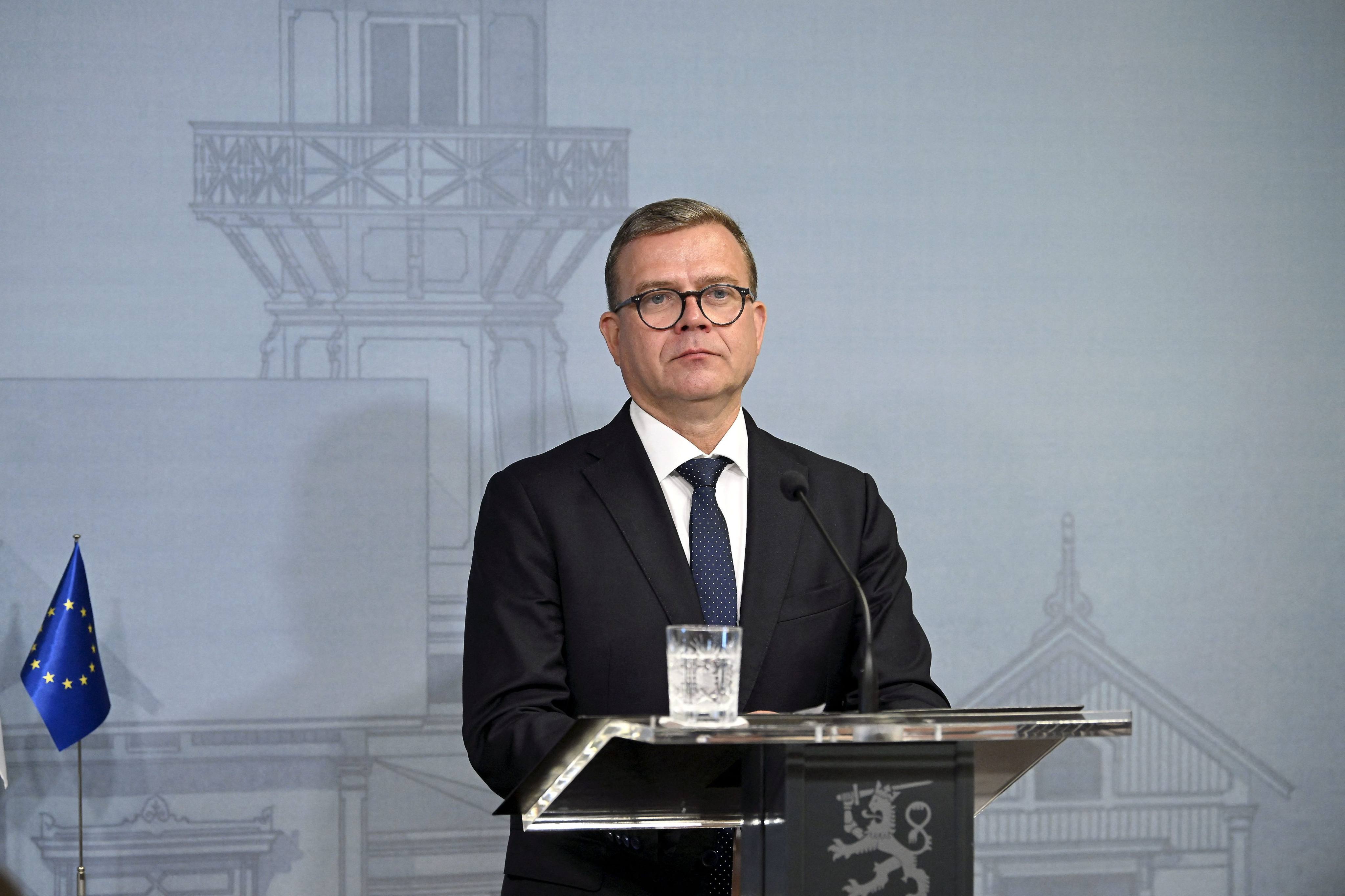 Finland’s Prime Minister Petteri Orpo made the comments at a joint press conference with his Estonian counterpart. Photo: AFP