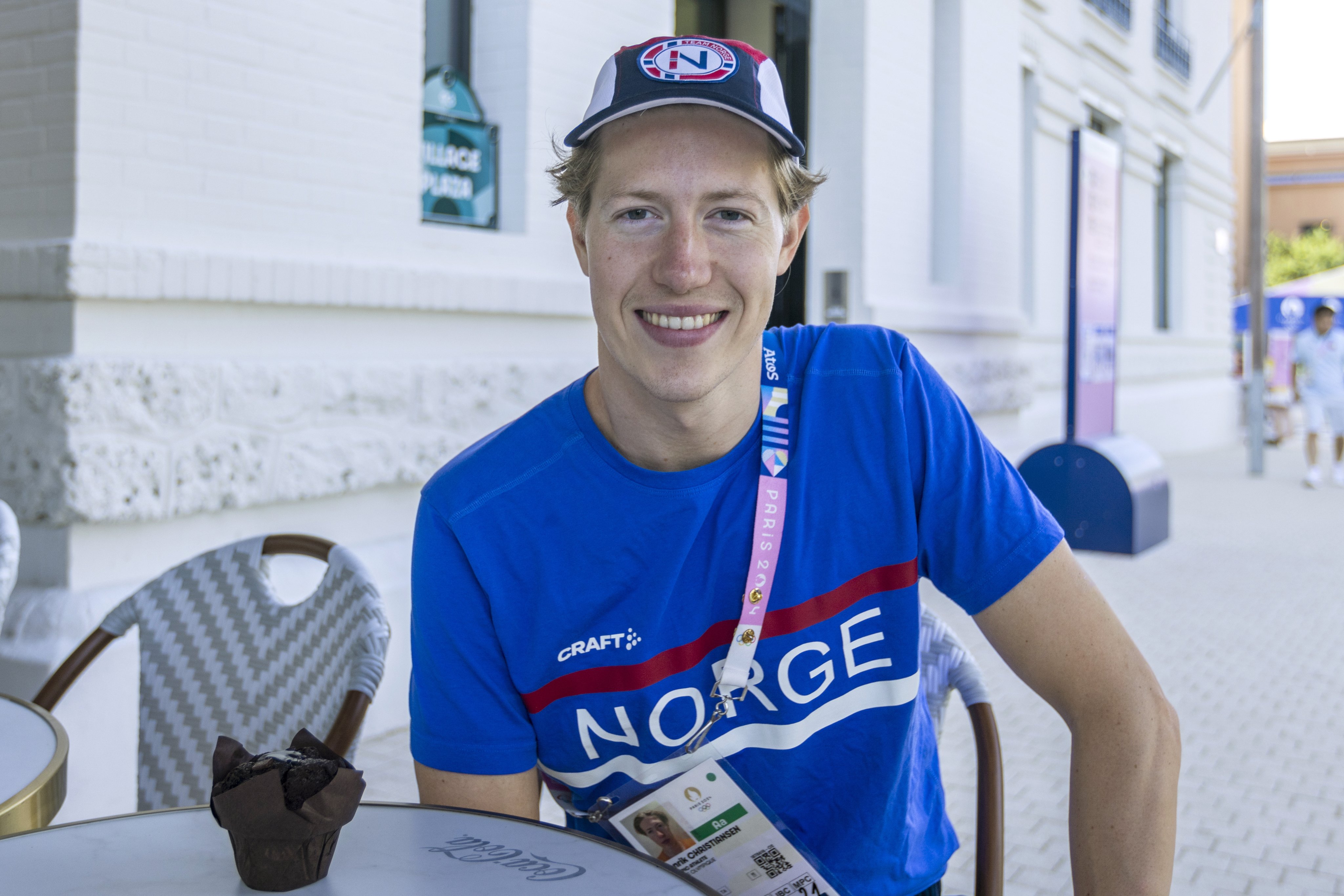 Swimmer Henrik Christiansen’s positive reviews of the chocolate muffins at the Village Plaza Cafe in the Olympic Village went viral on social media. Photo: EPA-EFE