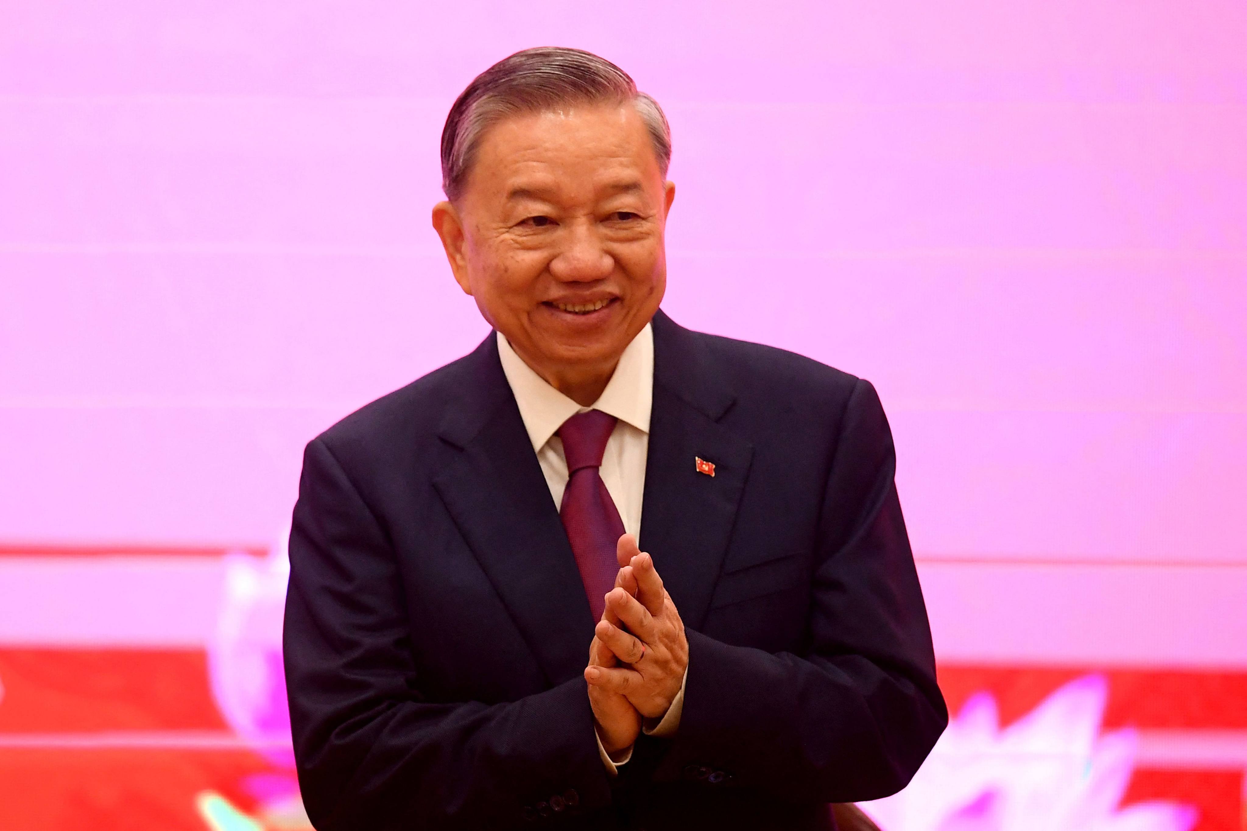 Vietnamese President To Lam was formally made general secretary of the Communist Party of Vietnam on August 3, making him the most powerful figure in the country’s leadership structure. Photo: AFP