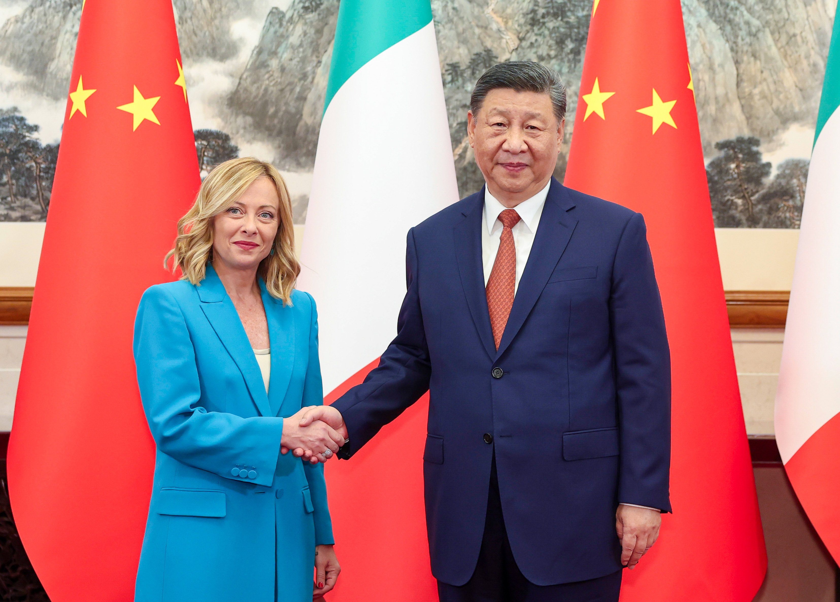 When Italian PM Giorgia Meloni visited China last month, the two nations  agreed to expand the scale of two-way investment. Photo: Xinhua