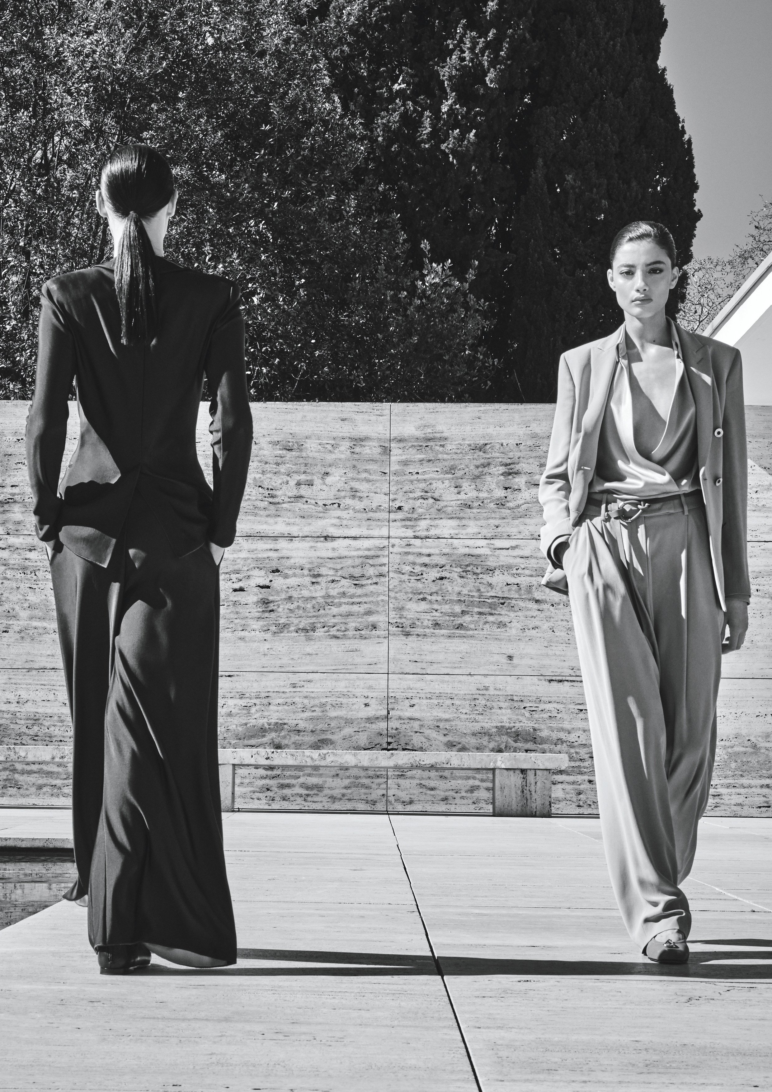  Armani’s Winter Flowers updates the iconic pantsuit, empowering women with grace and a great silhouette