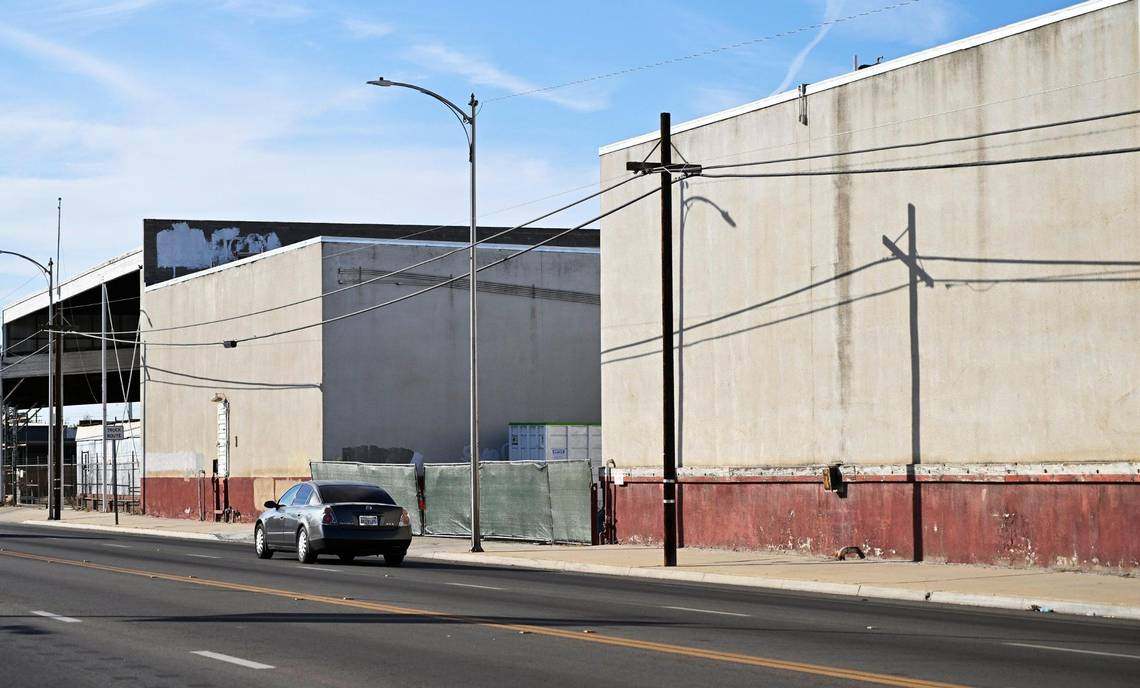 Officials closed down this warehouse Reedley, California, after learning it was being used illegally by Universal Meditech Inc. for storage of hazardous materials. Photo: TNS