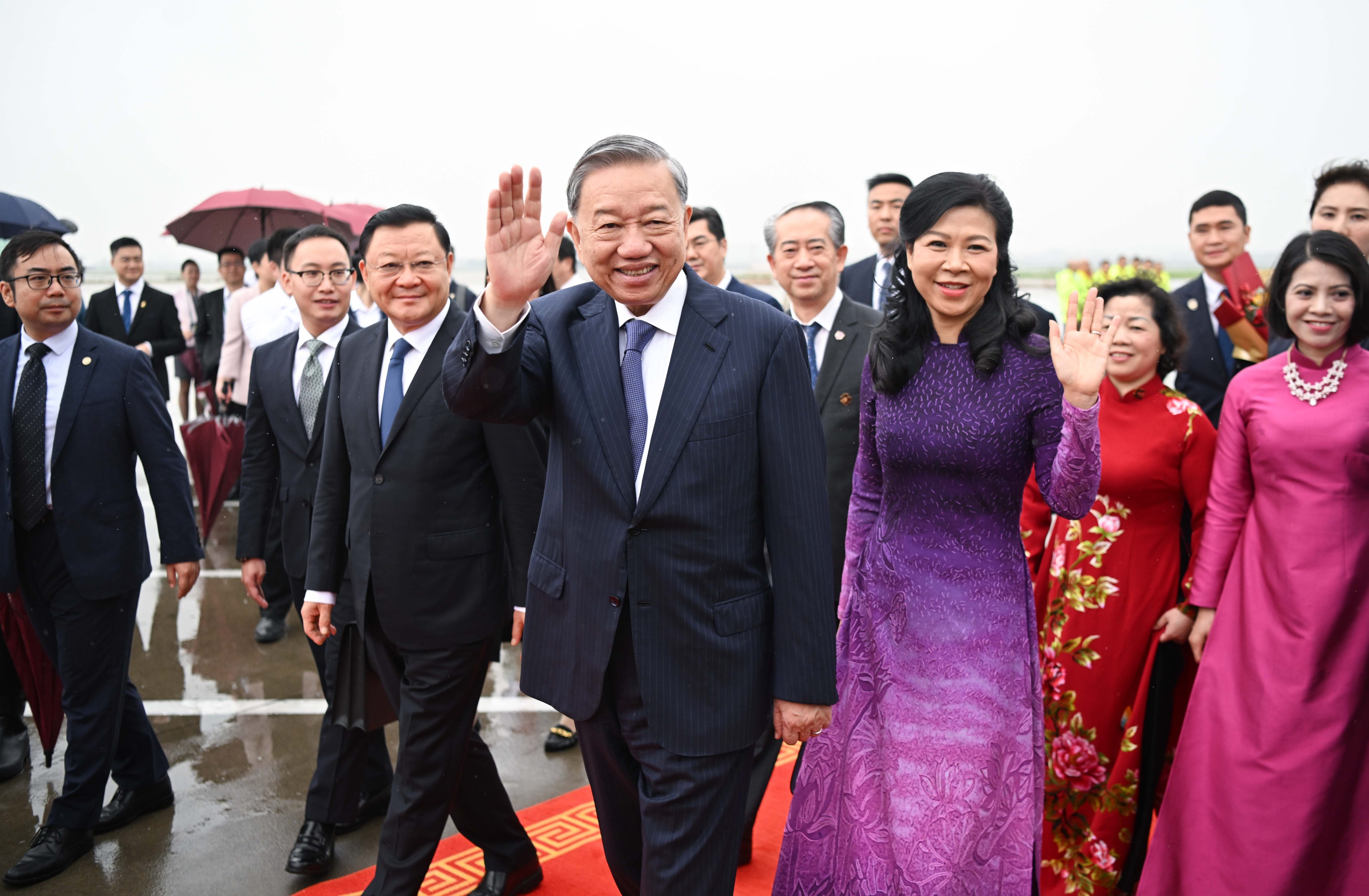 Vietnamese President To Lam arrives in Guangzhou on Sunday at the start of a state visit to China. Photo: Xinhua