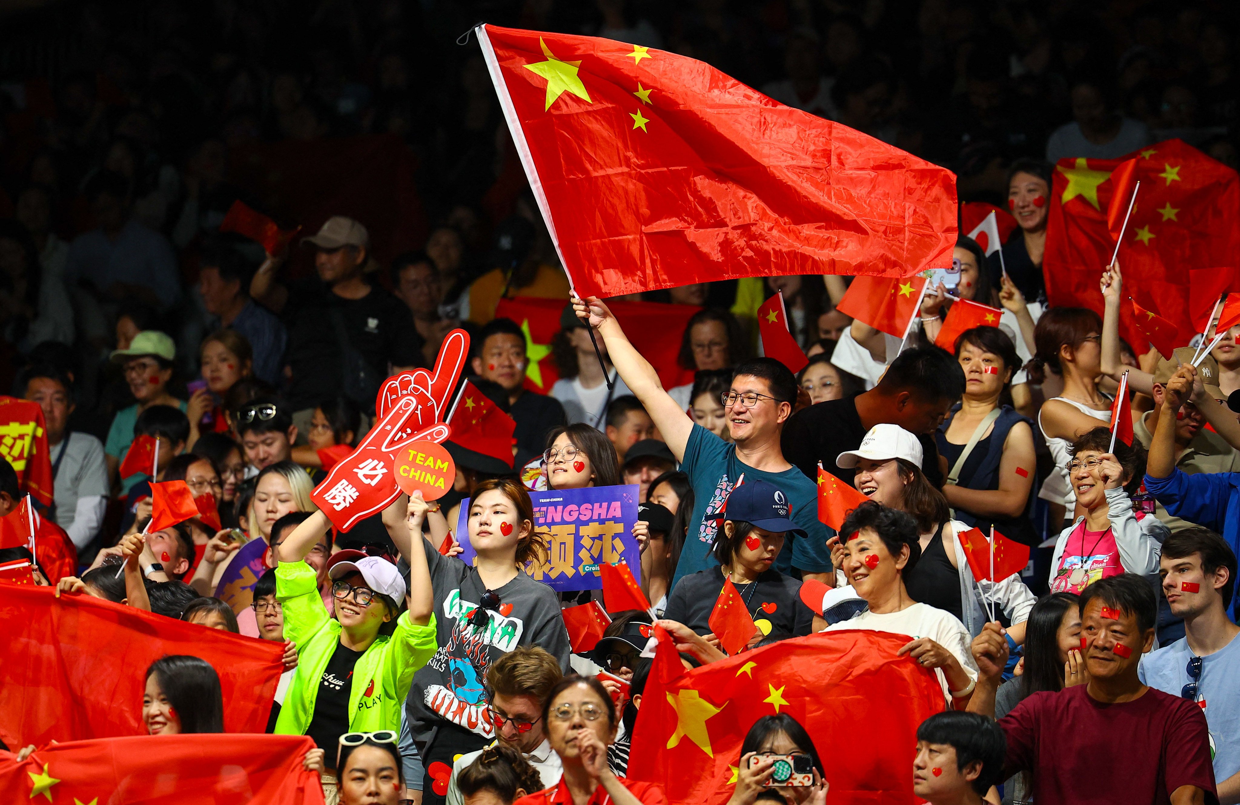 China’s Paris Olympics team earned the country its biggest haul of gold medals at an overseas games. Photo: Reuters