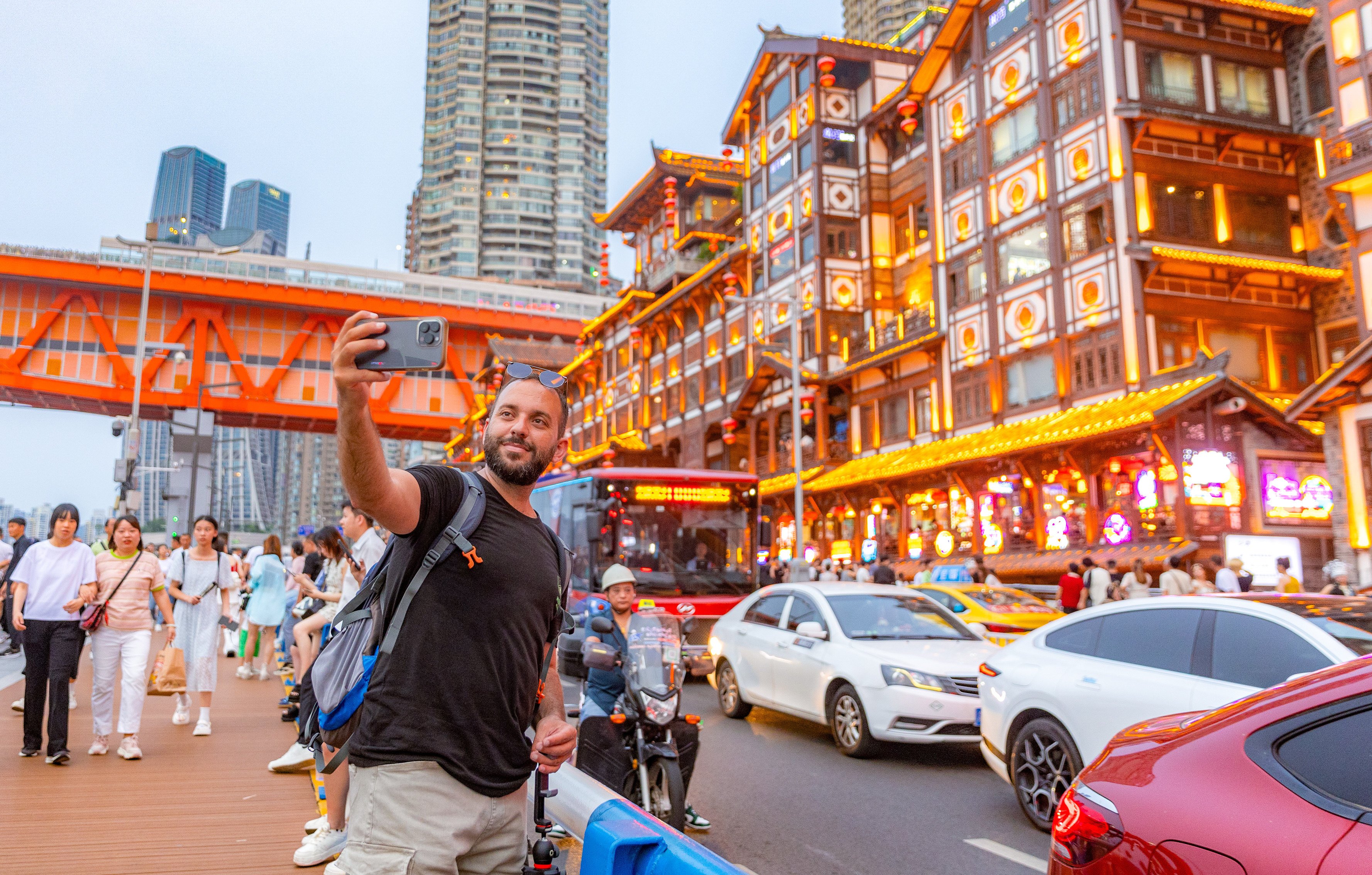 China reported a doubling in the number of foreigners arriving in the country in the first seven months of the year. Photo: Xinhua