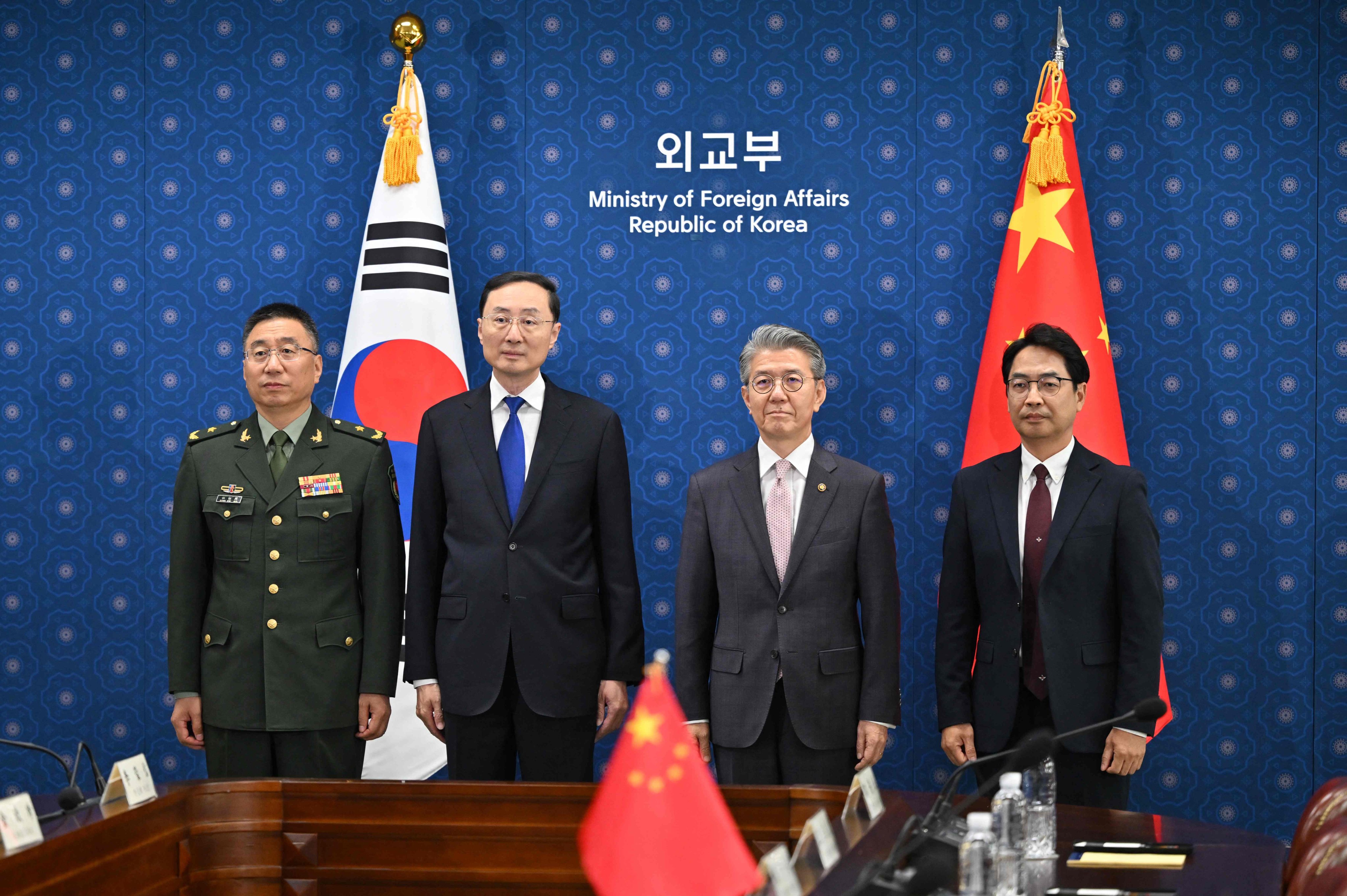 Chinese and South Korean officials meet in Seoul on June 18. Photo: AFP