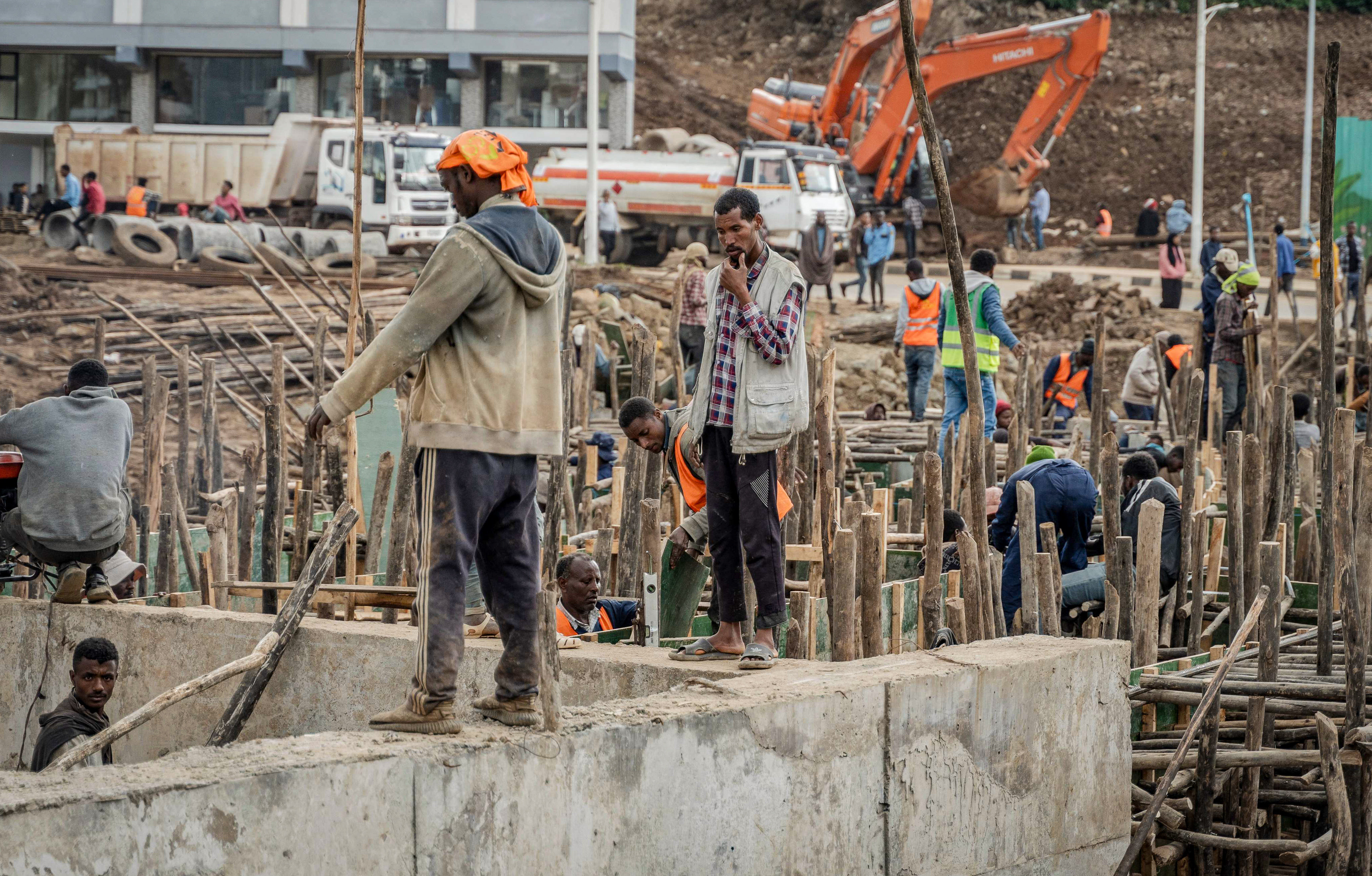 In Ethiopia, the Addis Ababa  urban renewal project highlights the need for cement in Africa, and opportunities for Chinese cement companies. Photo: AFP