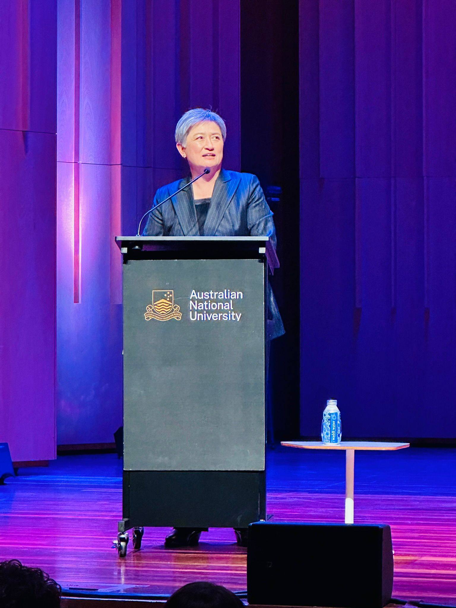 Penny Wong speaking at the Centre for Asian-Australian Leadership, established by the Australian National University to address the underrepresentation of Asian-Australians in leadership positions. Photo: Erin Chew