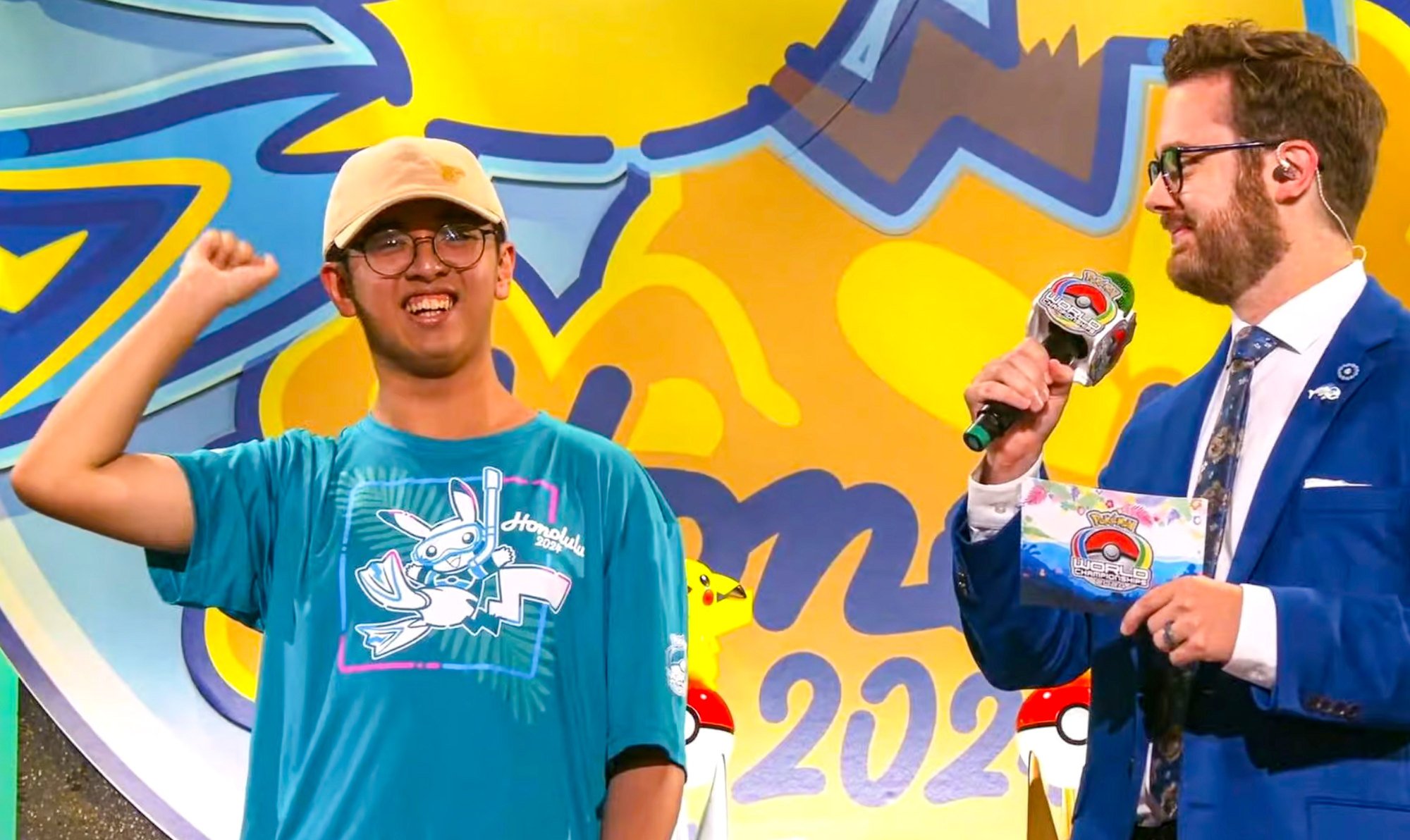 Cheng Yip-kai beat his Dutch opponent Martijn Versteeg 3-1. Photo: Pokemon Company