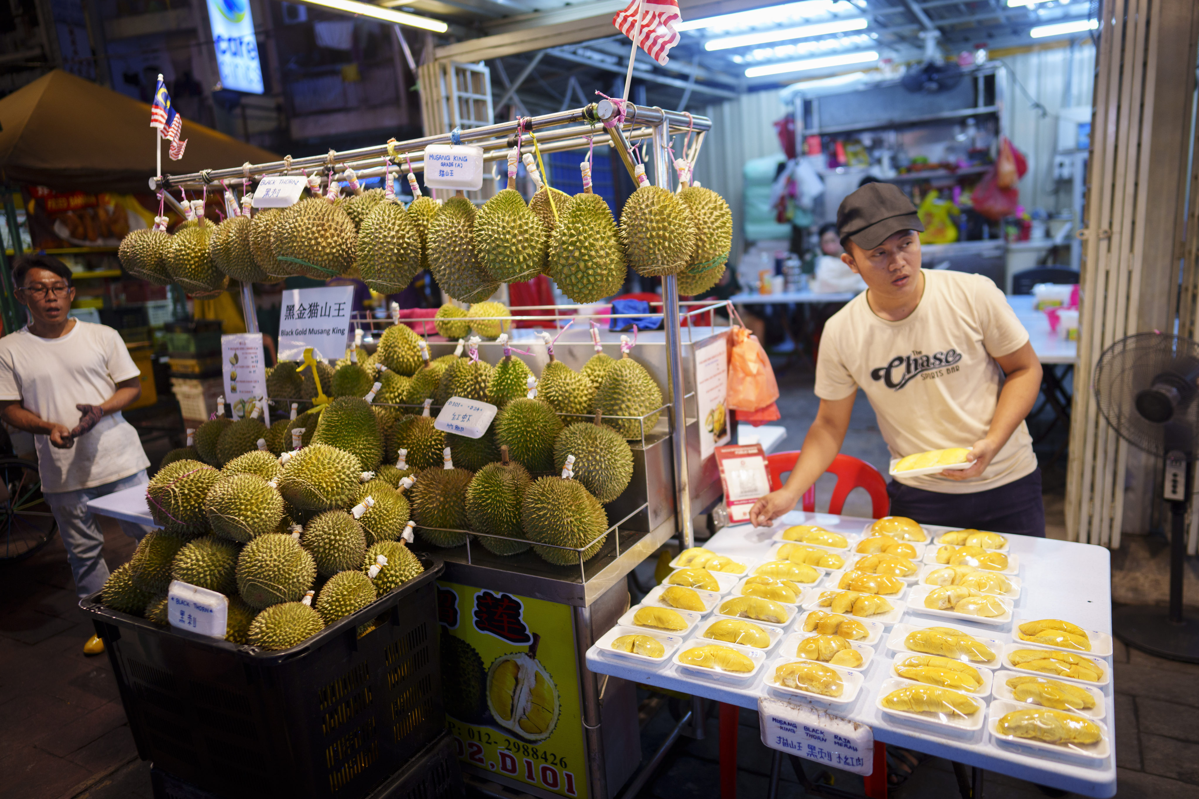 The pungent durian is one of China’s most popular fruits, making the country’s enormous market a prize exporters seek eagerly. Photo: AP