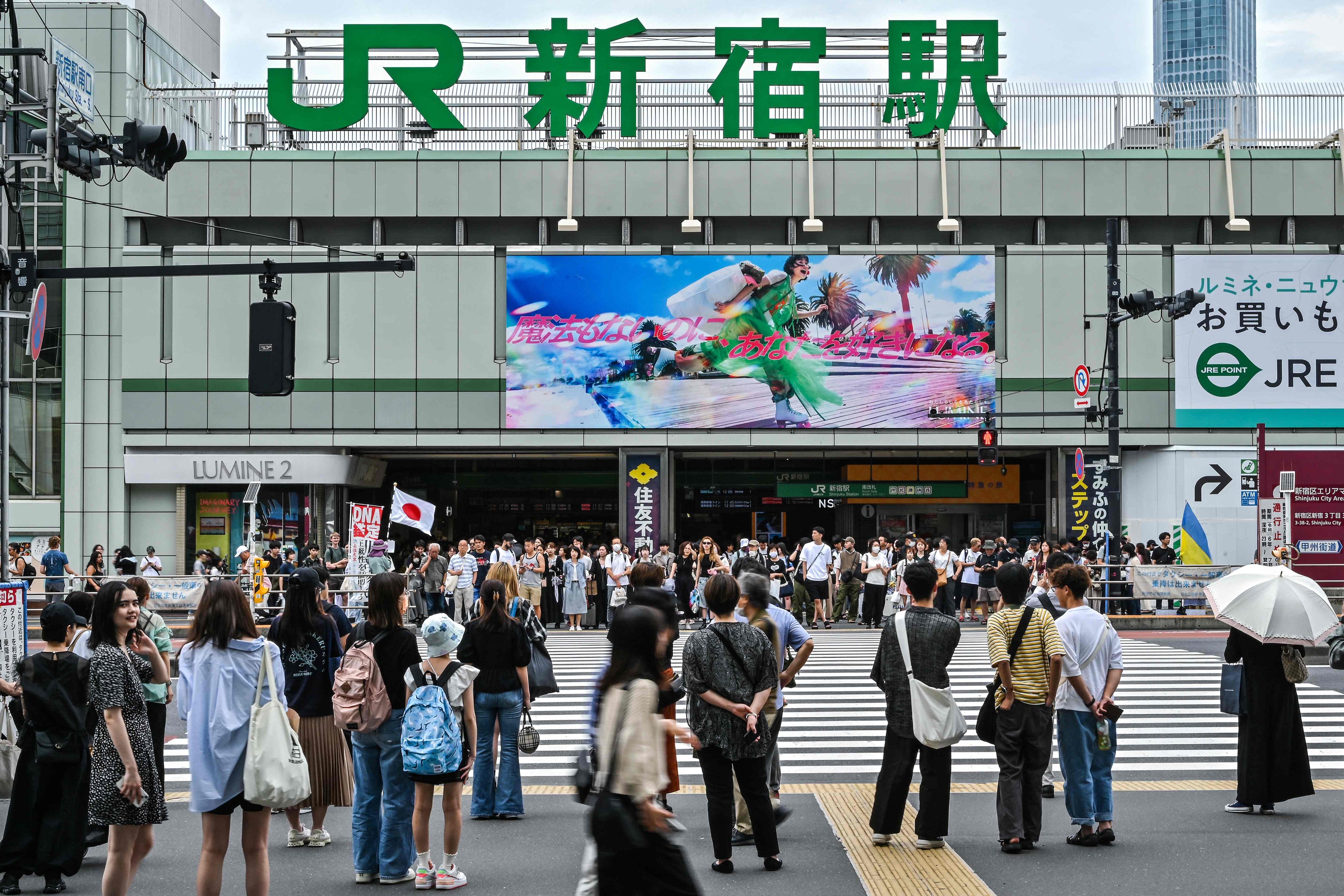 Lime launched e-scooters in Tokyo’s busiest districts, including Shinjuku. Photo: AFP