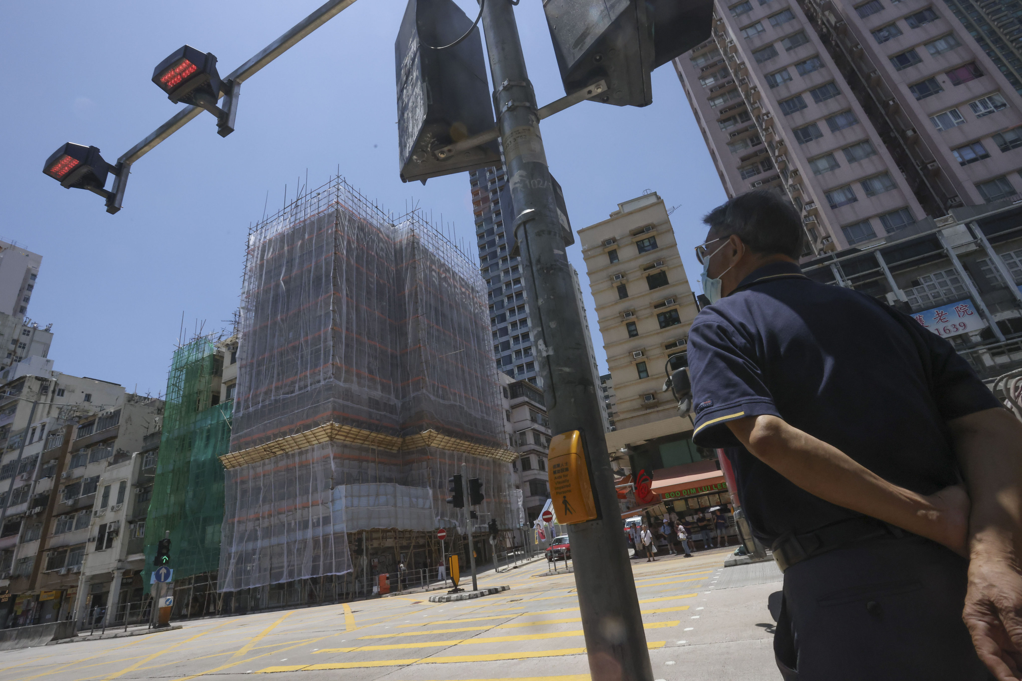 An Urban Renewal Authority redevelopment project in To Kwa Wan, pictured on August 9, 2024, is expected to provide about 230 flats. Photo: Jonathan Wong