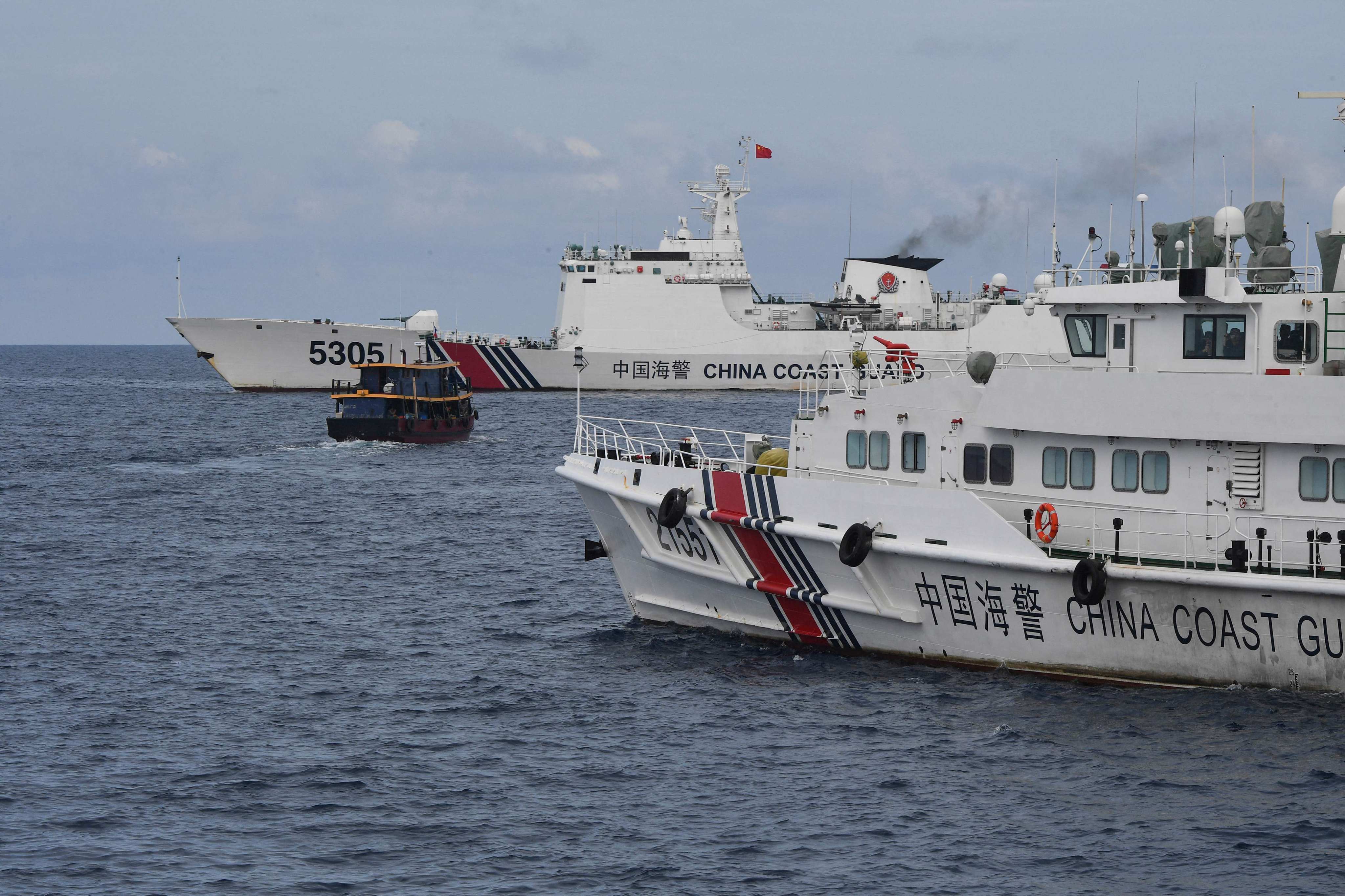 Tensions between the Chinese coastguard and Philippine vessels near Sabina Shoal could become more frequent, analysts say. Photo: AFP