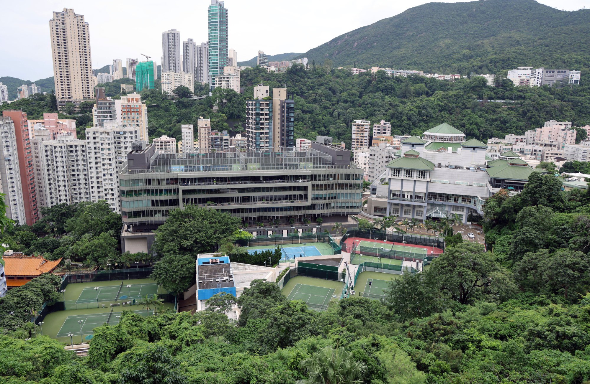 The sports complex sits on a steep slope in Happy Valley. Photo: Jelly Tse