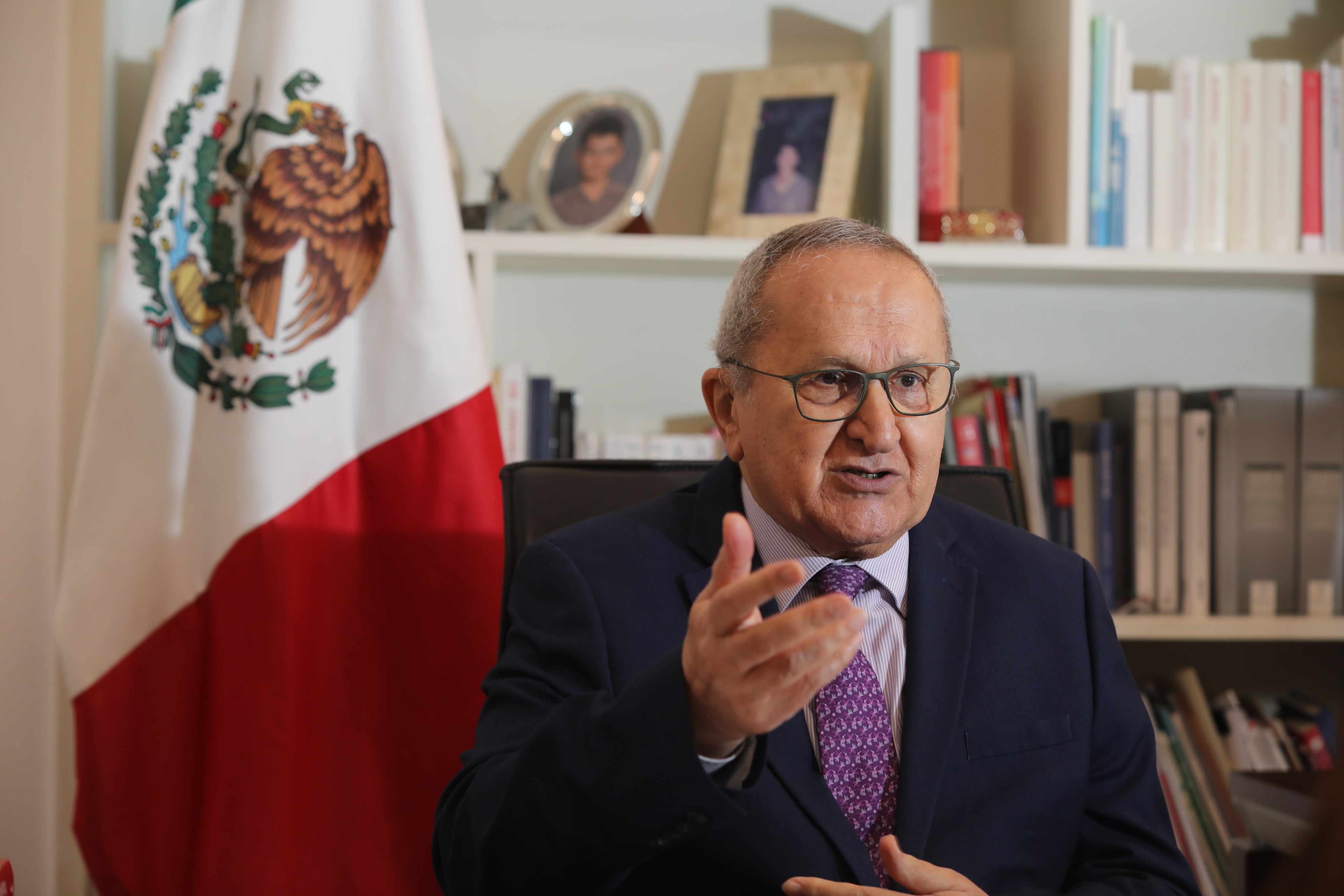 Mexico’s ambassador to China, Jesús Seade, speaks at his embassy in Beijing on August 15. Photo: Simon Song