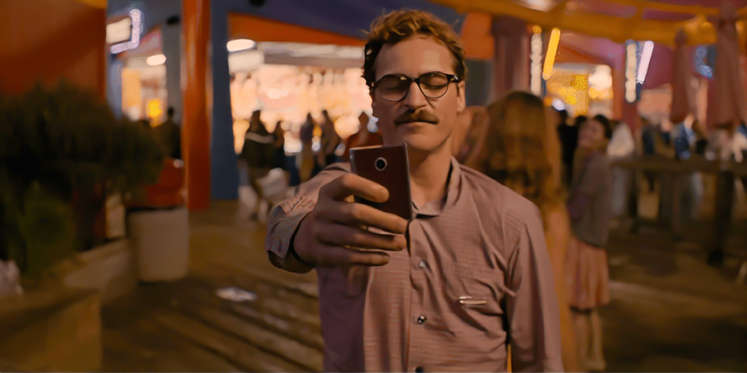 Joaquin Phoenix in a still from Her (2013). 