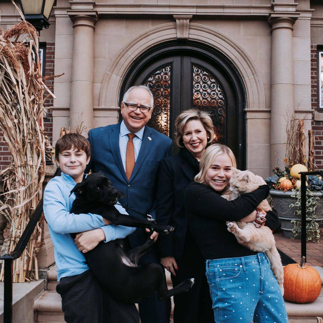 The Walzes may become America’s “second family” if Tim Walz becomes the US vice-president. Photo: @mngovernor/Instagram