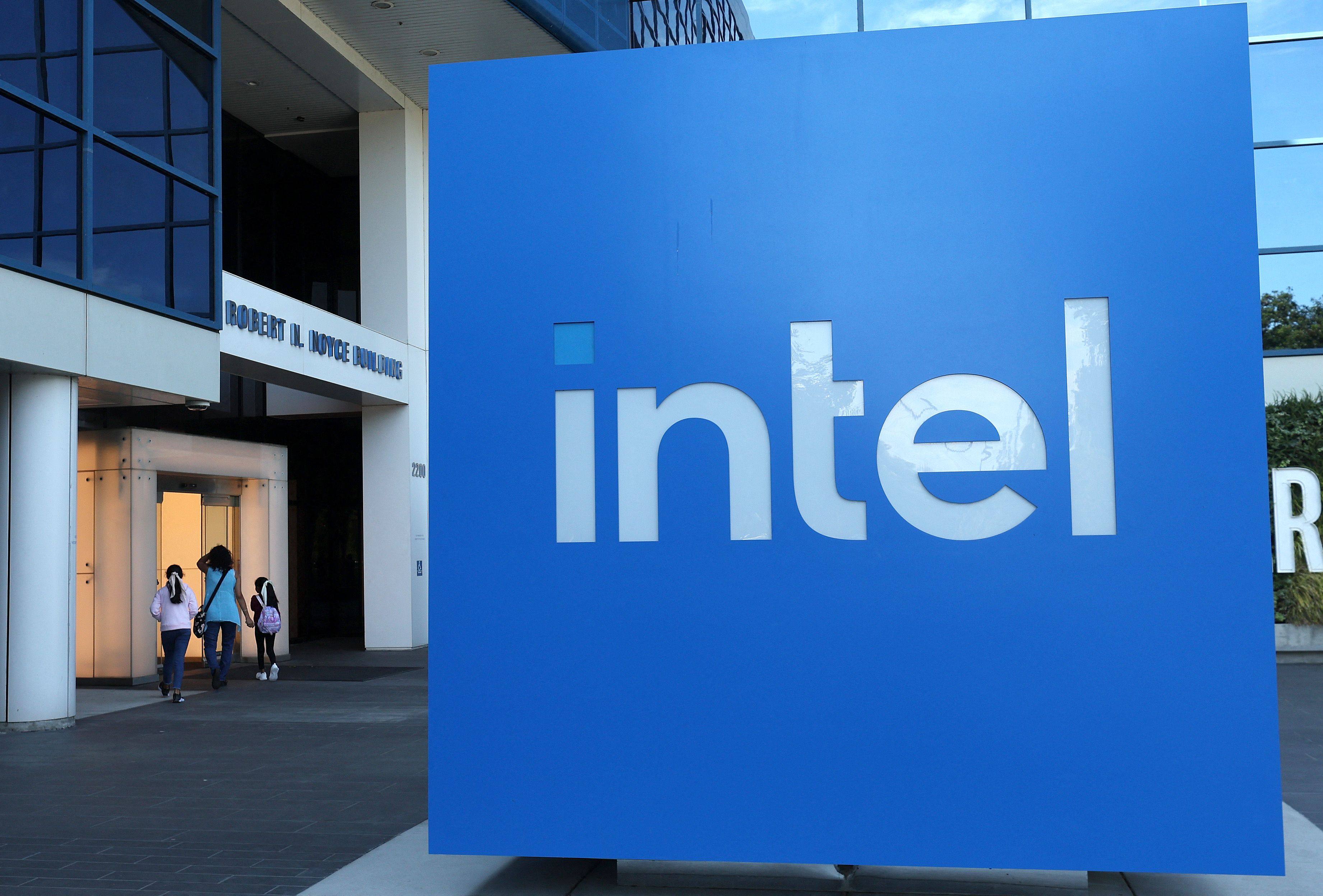 The Intel headquarters in Santa Clara, California. Photo: Getty Images via AFP