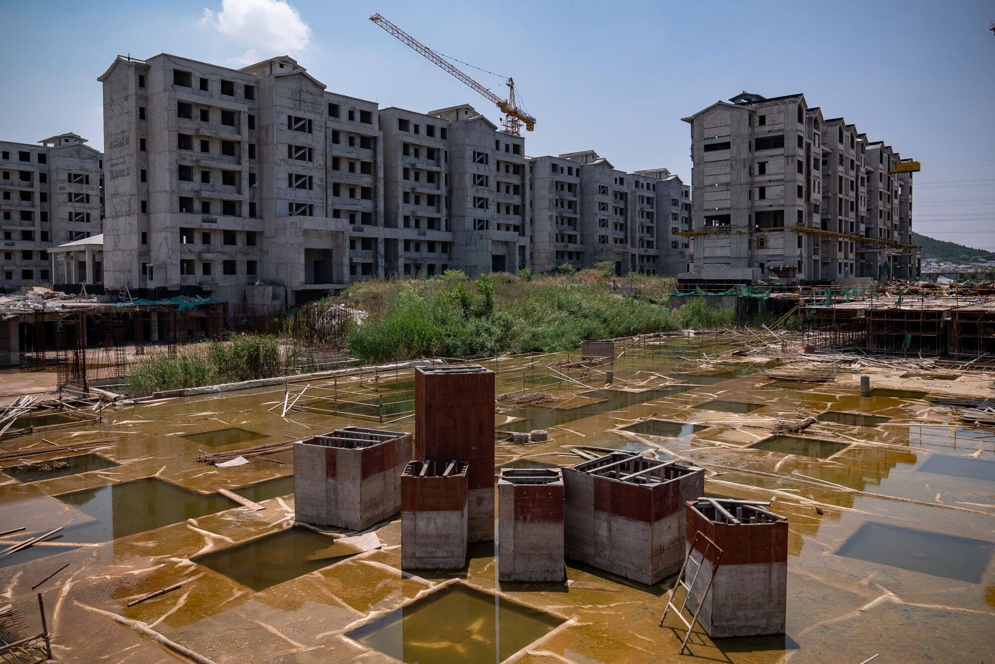 Beijing’s emphasis on selling finished homes is a rectification of the once-rampant practice of Chinese developers launching home sales before units were built. Photo: Bloomberg