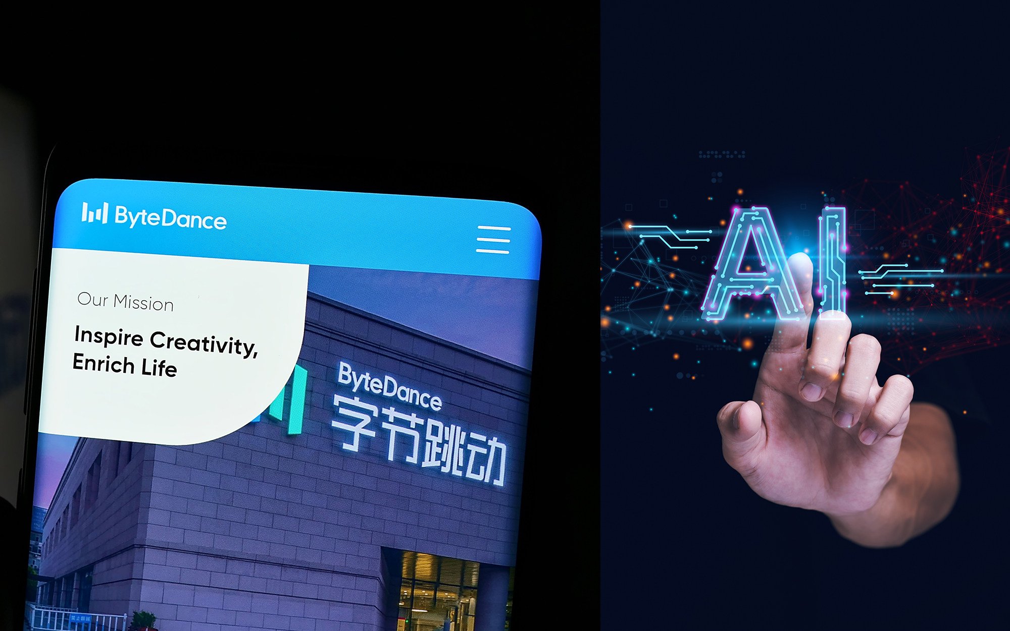 ByteDance has developed AI apps for overseas users. Photo: Shutterstock Images