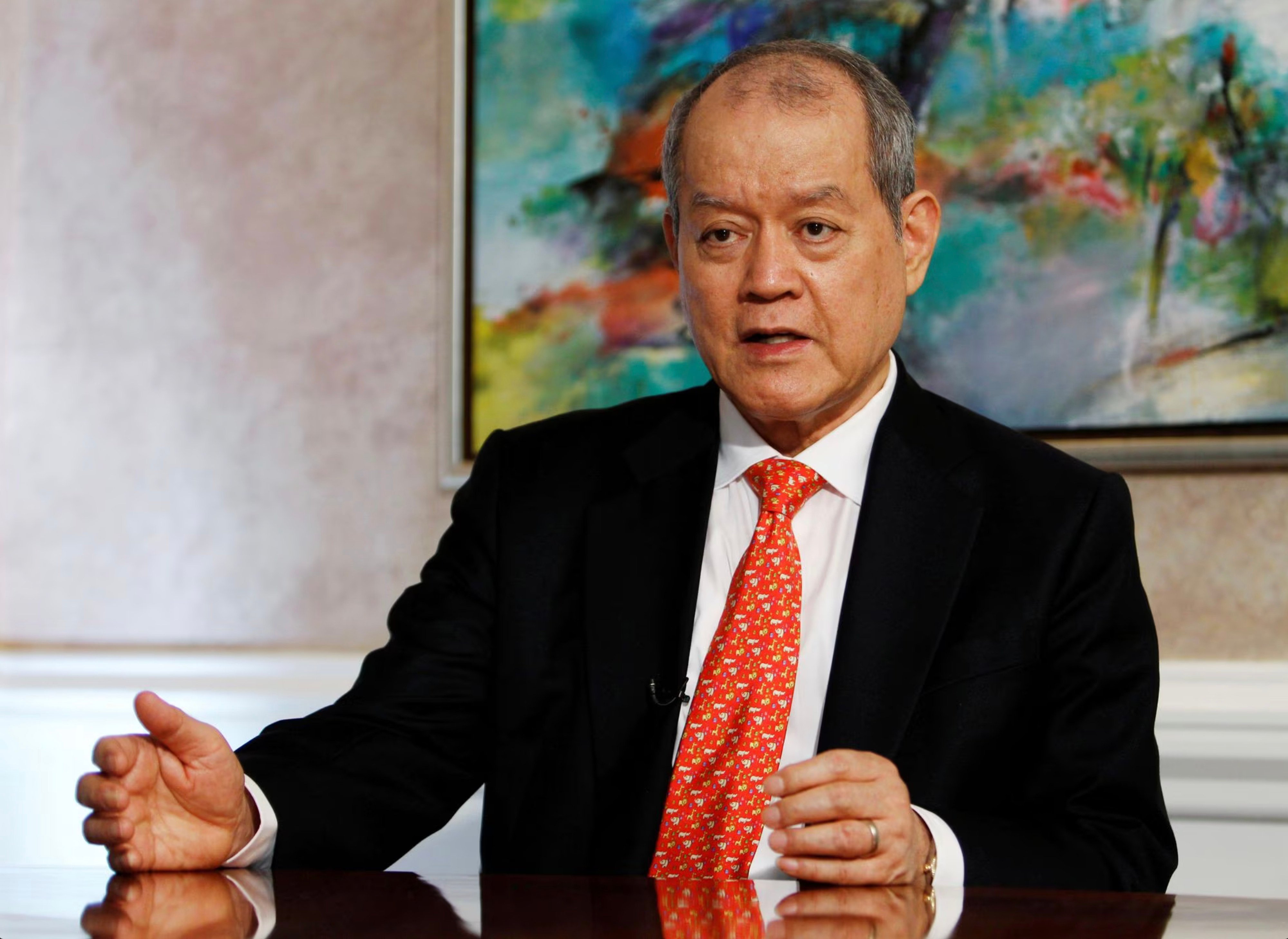 OK Lim, founder of oil trading group Hin Leong, speaks during an interview in Singapore in 2013. Photo: Reuters