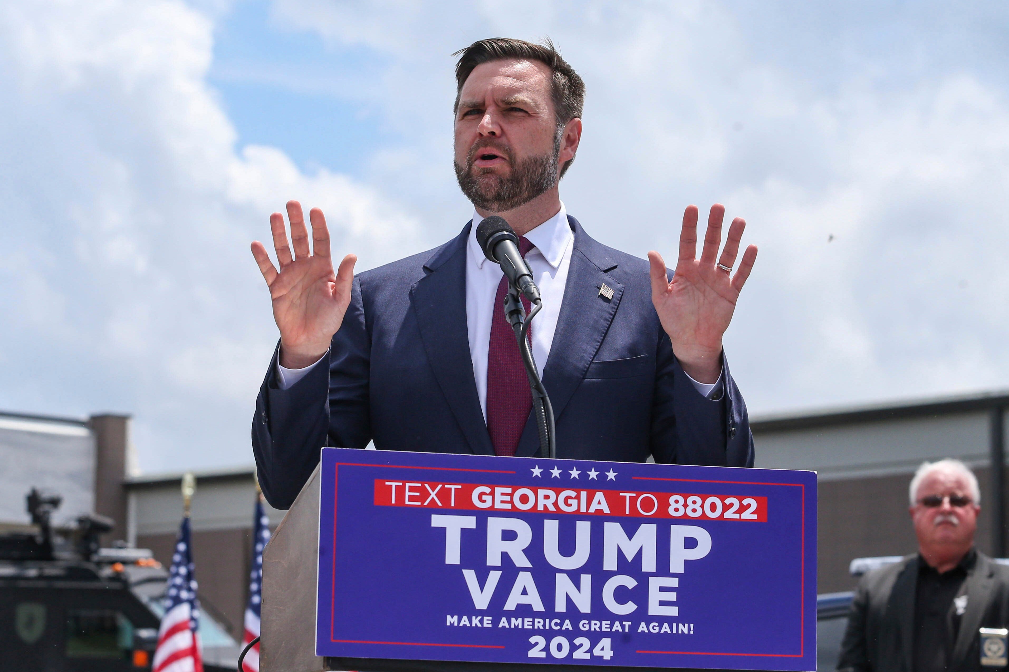 Republican vice-presidential nominee J.D. Vance. Photo: AP