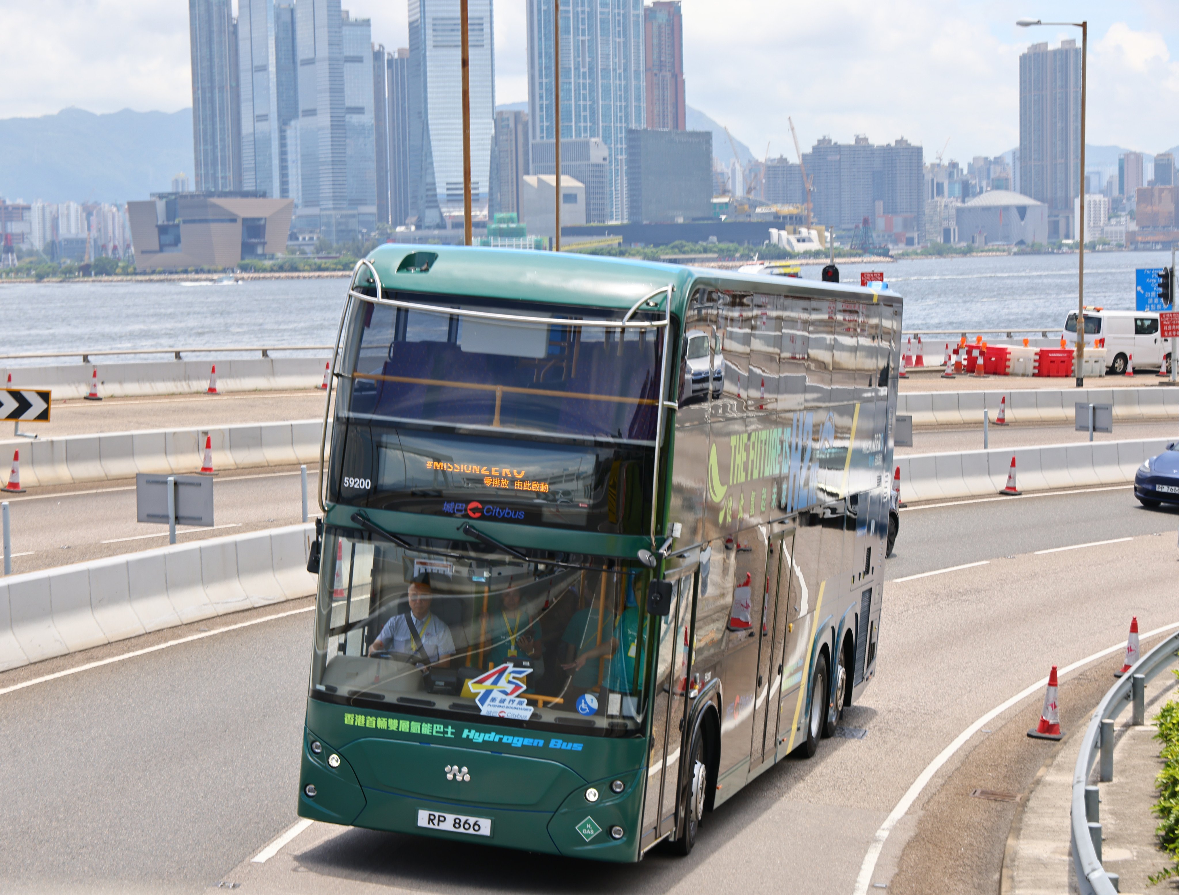 The cco-friendly vehicle will run on ‘Waterloo Road Line’ – route 20 travelling through Kowloon City, Yau Tsim Mong and Sham Shui Po. Photo: Dickson Lee