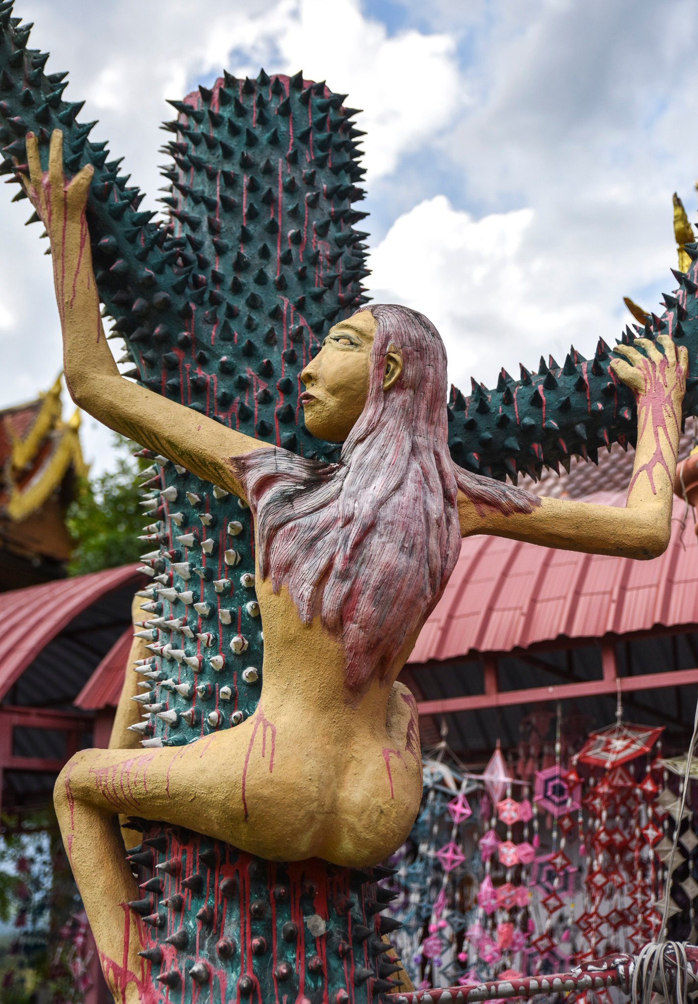 A creepy statute at Wat Mae Ead’s Purgatory Sculpture Garden, or “Hell Garden”, in Chiang Dao, Thailand. Photo:  Ronan O’Connell