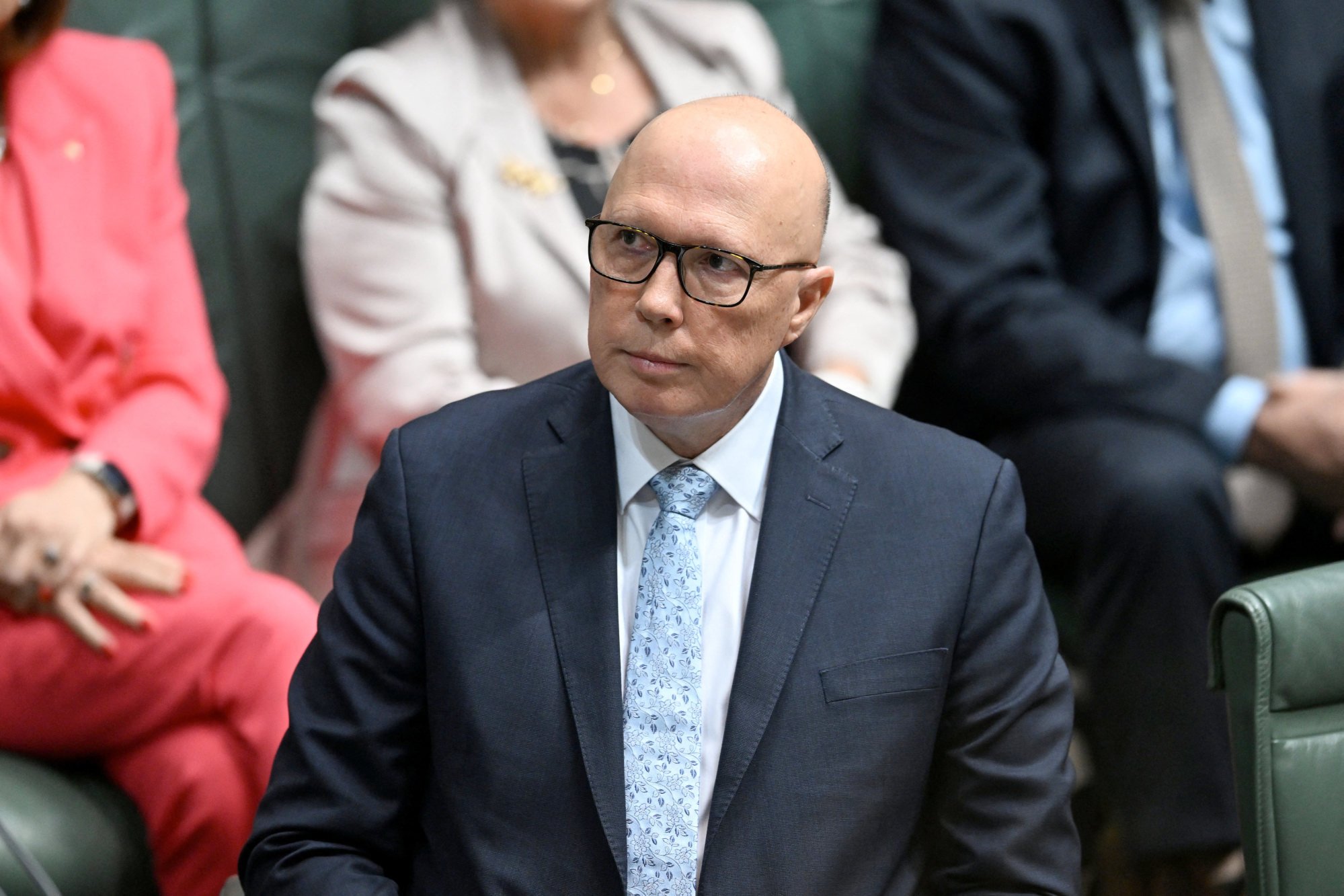 Australian opposition leader Peter Dutton at Parliament House in Canberra on August 15. Photo: AAP via Reuters