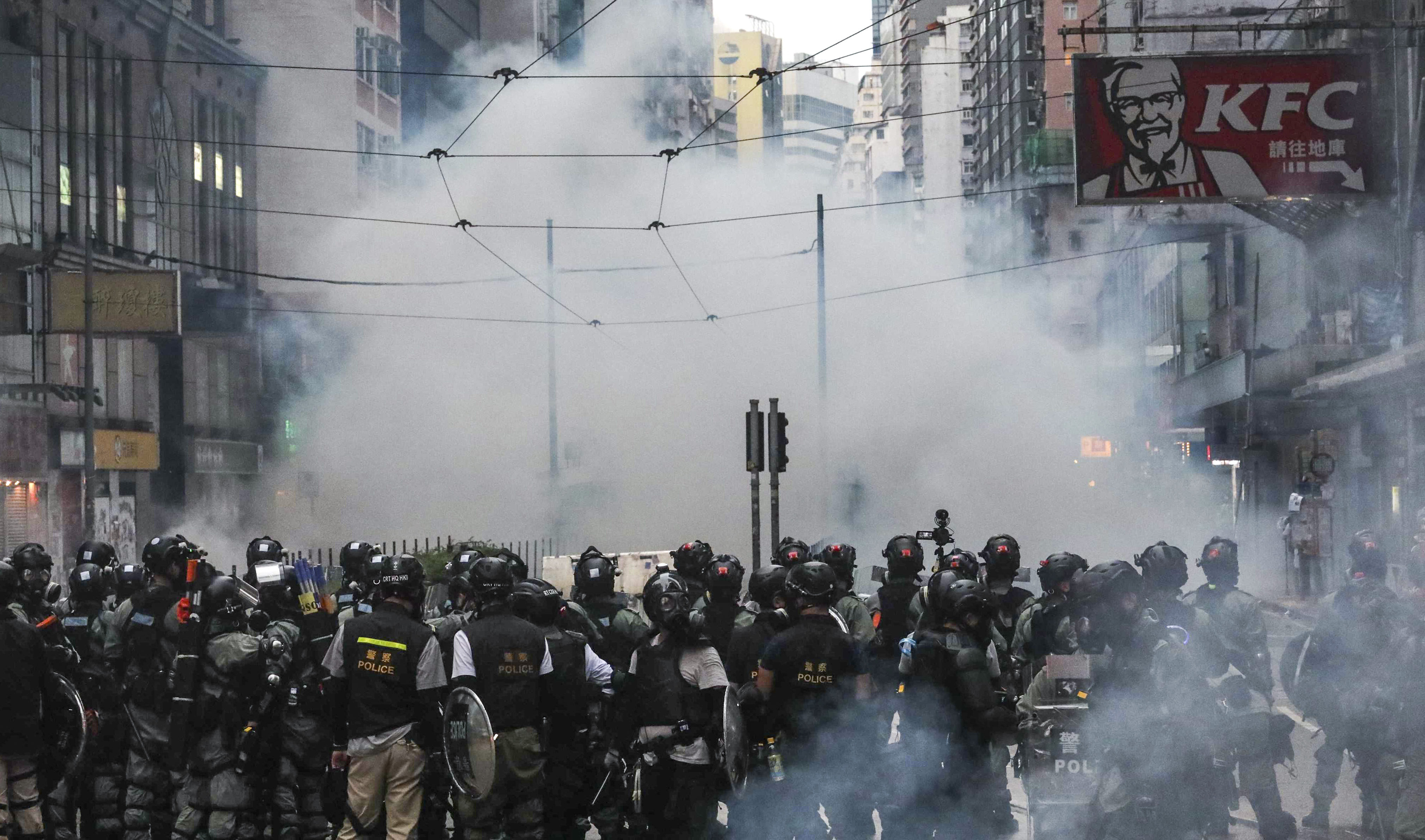 Anti-government protests on October 5, 2019. The jury has retired to decide the fate of seven defendants allegedly involved in a thwarted bomb plot to kill police officers. Photo: Felix Wong