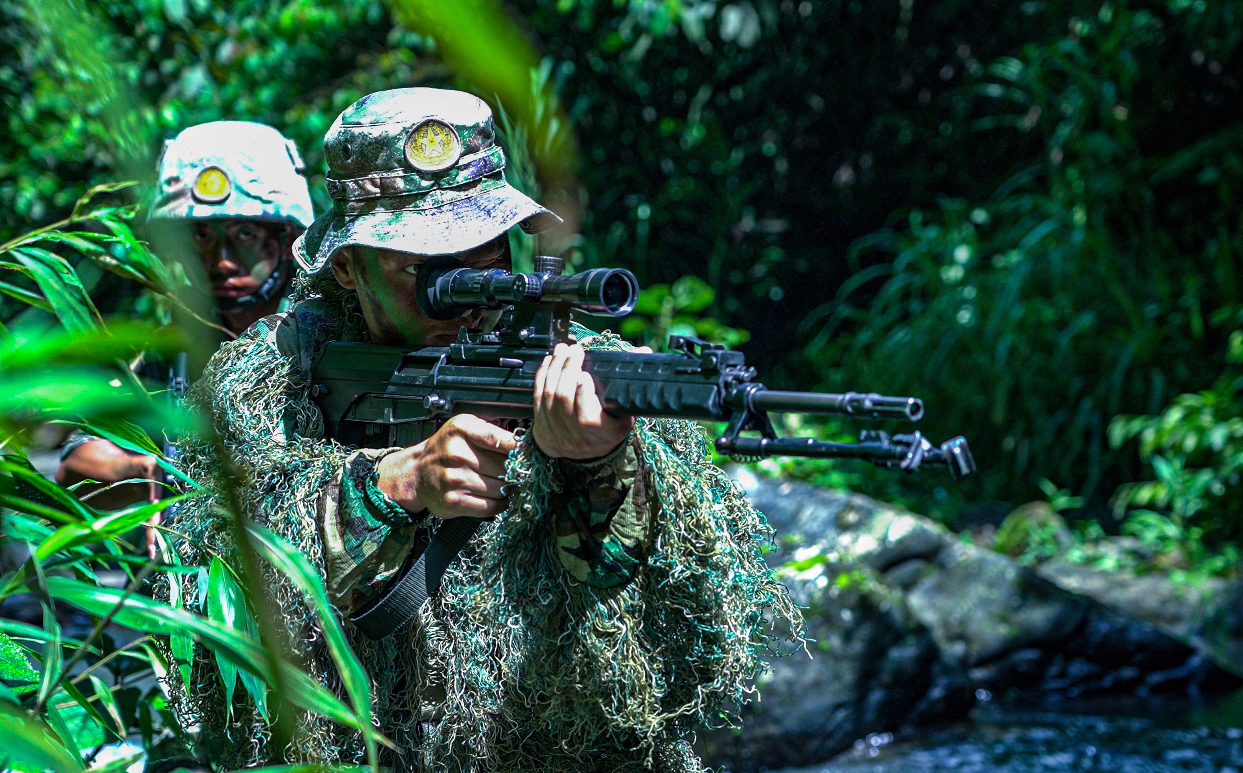 People’s Liberation Army troops pictured on a previous exercise in China. Photo: Weibo/Southern Theatre Command