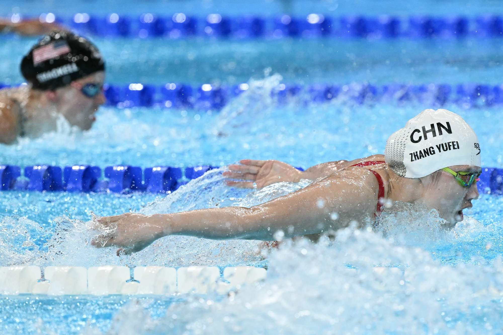 Zhang Yufei picked up five bronze medals and one silver medal in Paris despite reporting that she felt unwell.Photo: AFP