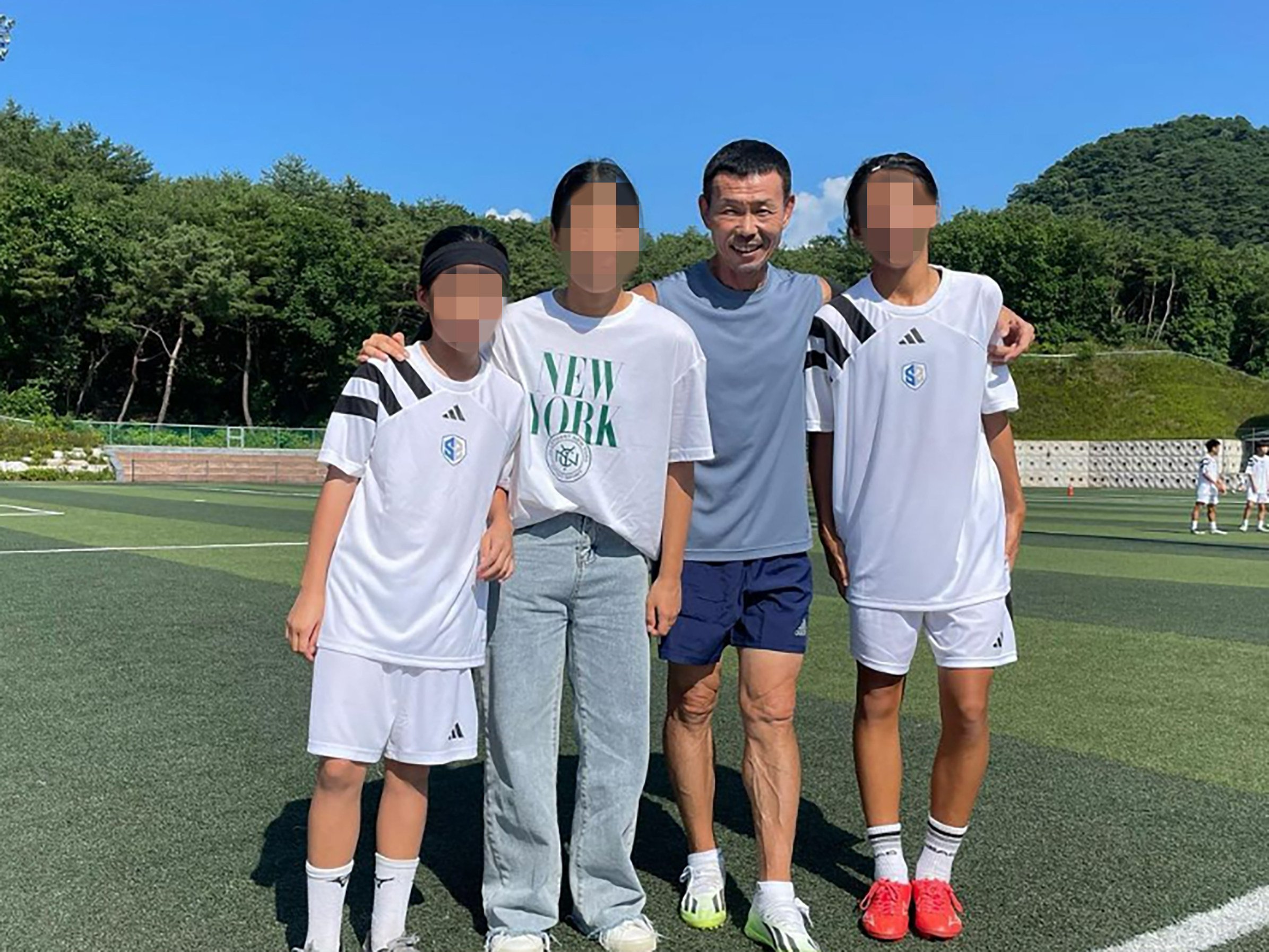 Son Woong-jung (above), his elder son Son Heung-yun and another coach at his academy were accused of physically and verbally abusing a 12-year-old student. Photo: Handout