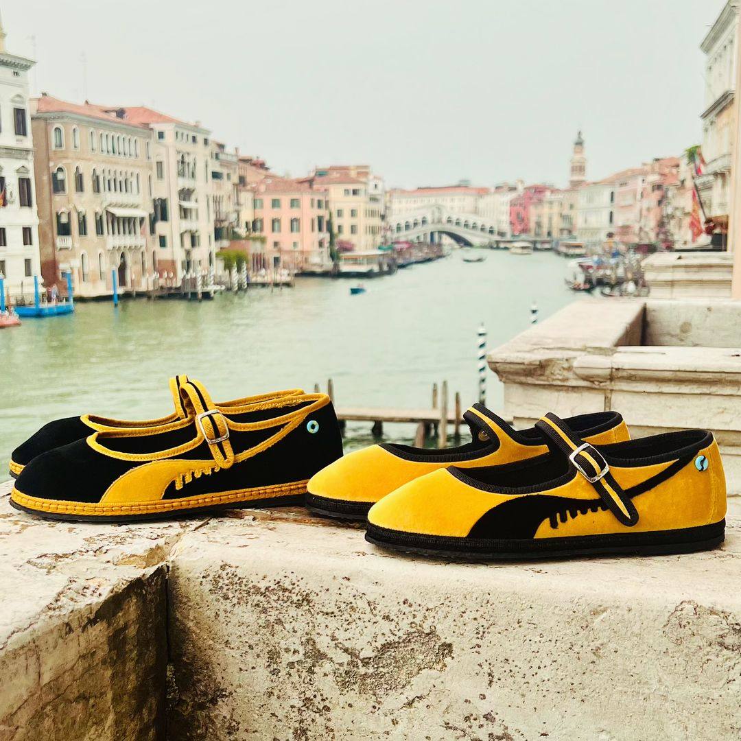 Piedàterre Venezia’s Mary Jane Dolfin Summer Sporty, in the city where it was born. Cop original Venetian fashion with Style’s guide to the city’s best boutiques. Photos: Handout