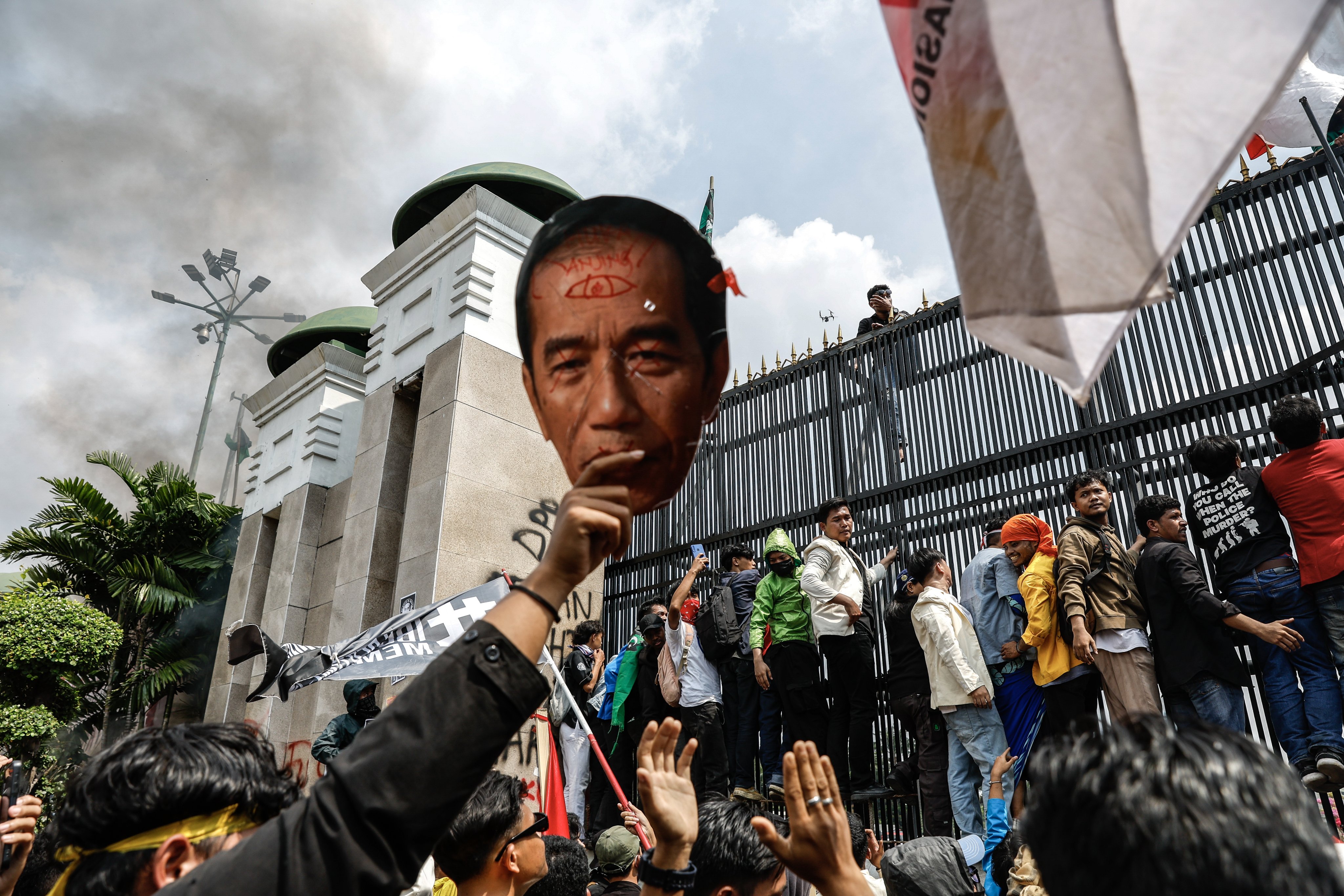 A protest against Indonesian President Joko Widodo and his government in Jakarta. Photo: EPA-EFE