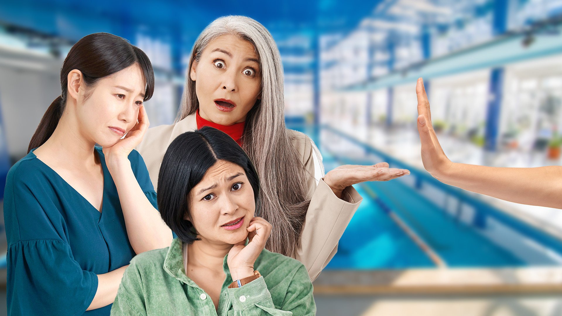 A swimming club in China is facing accusations of discrimination by only admitting women of “high quality” as members. Photo: SCMP composite/Shutterstock