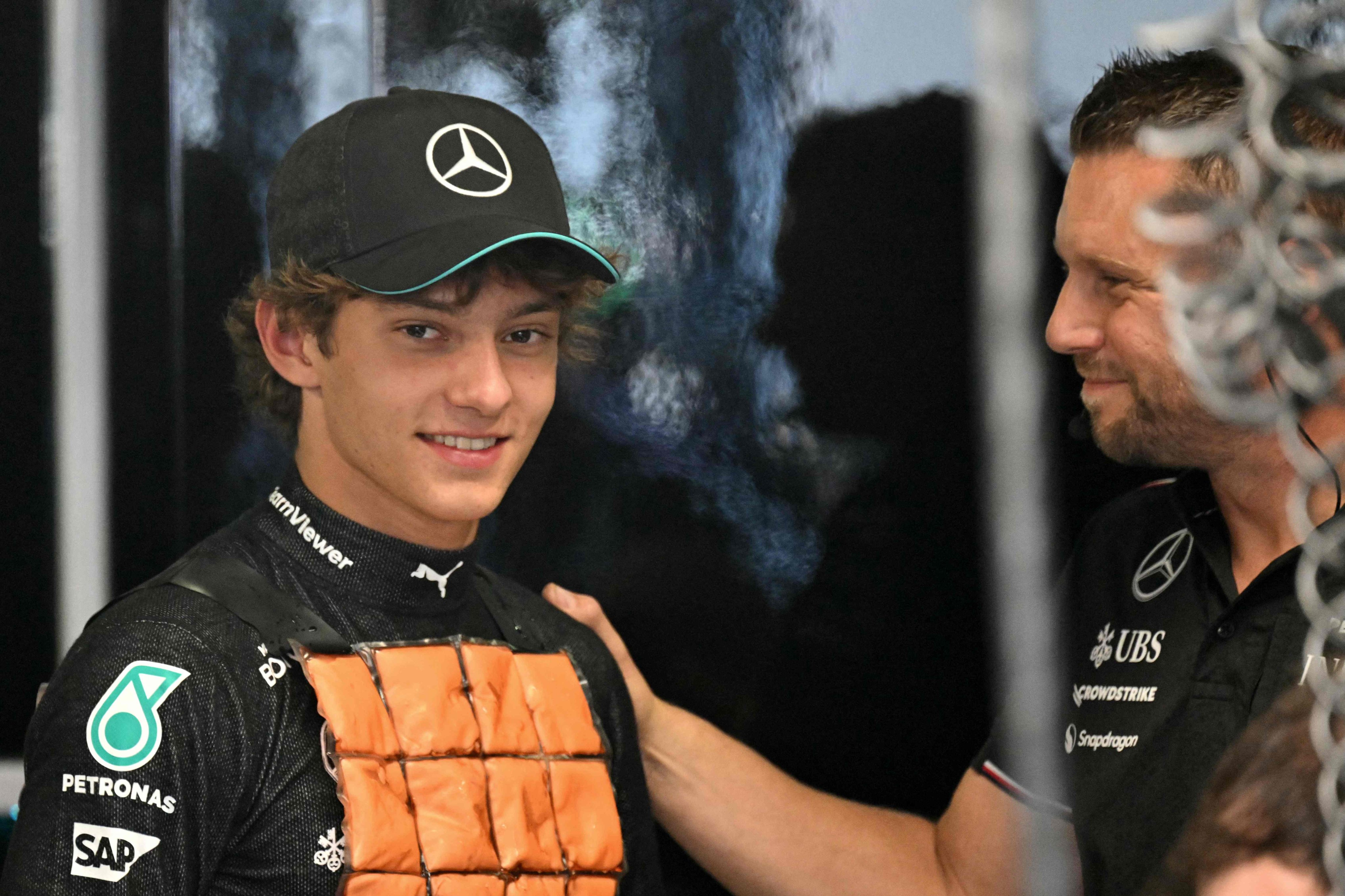 Kimi Antonelli, 18, will drive for Mercedes next season as a replacement for Ferrari-bound Lewis Hamilton. Photo: AFP 