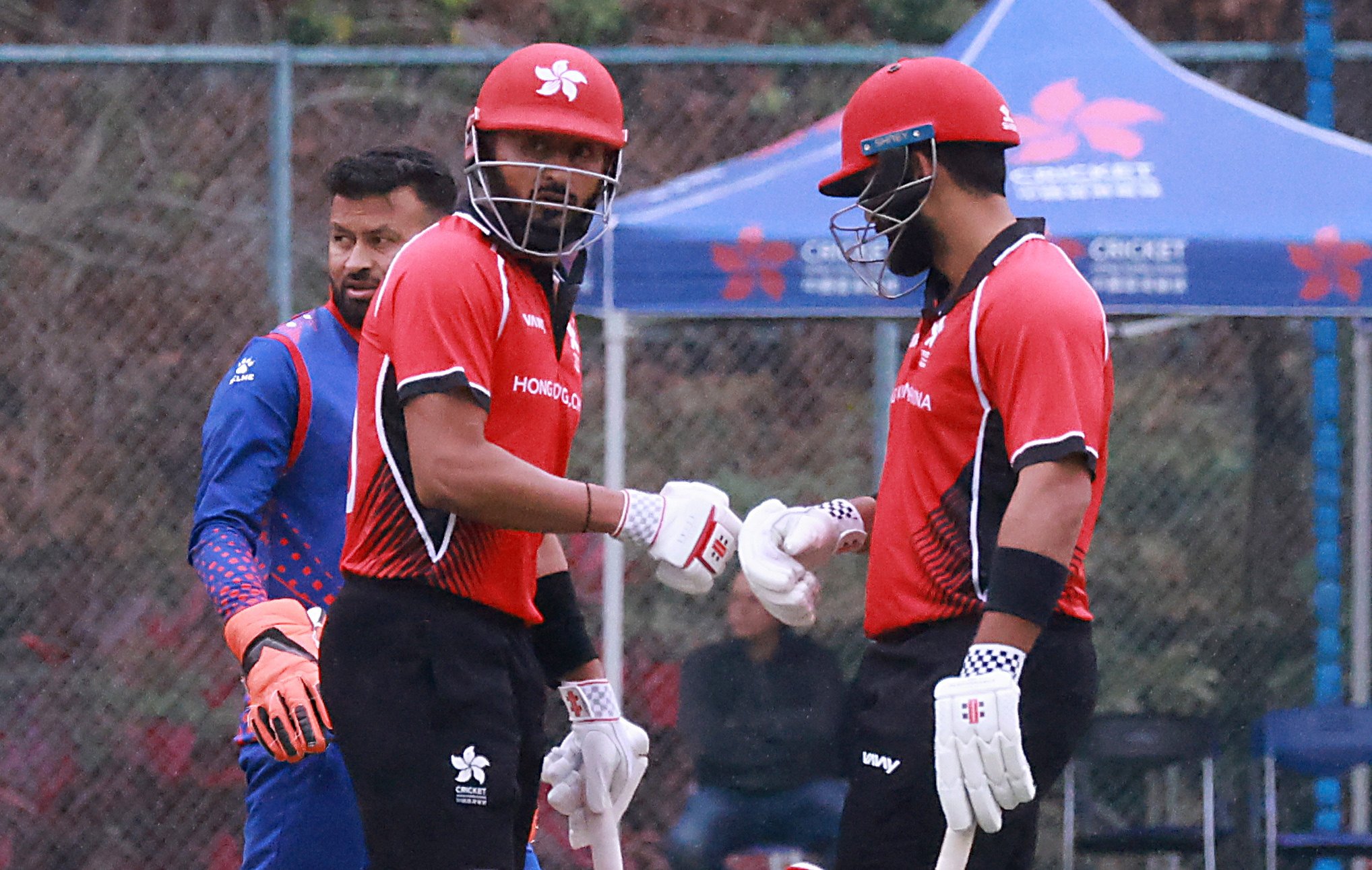 Nizakat Khan (left) is in form with with the bat, while Hong Kong are waiting on the fitness of Anshuman Rath (right). Photo:  May Tse.