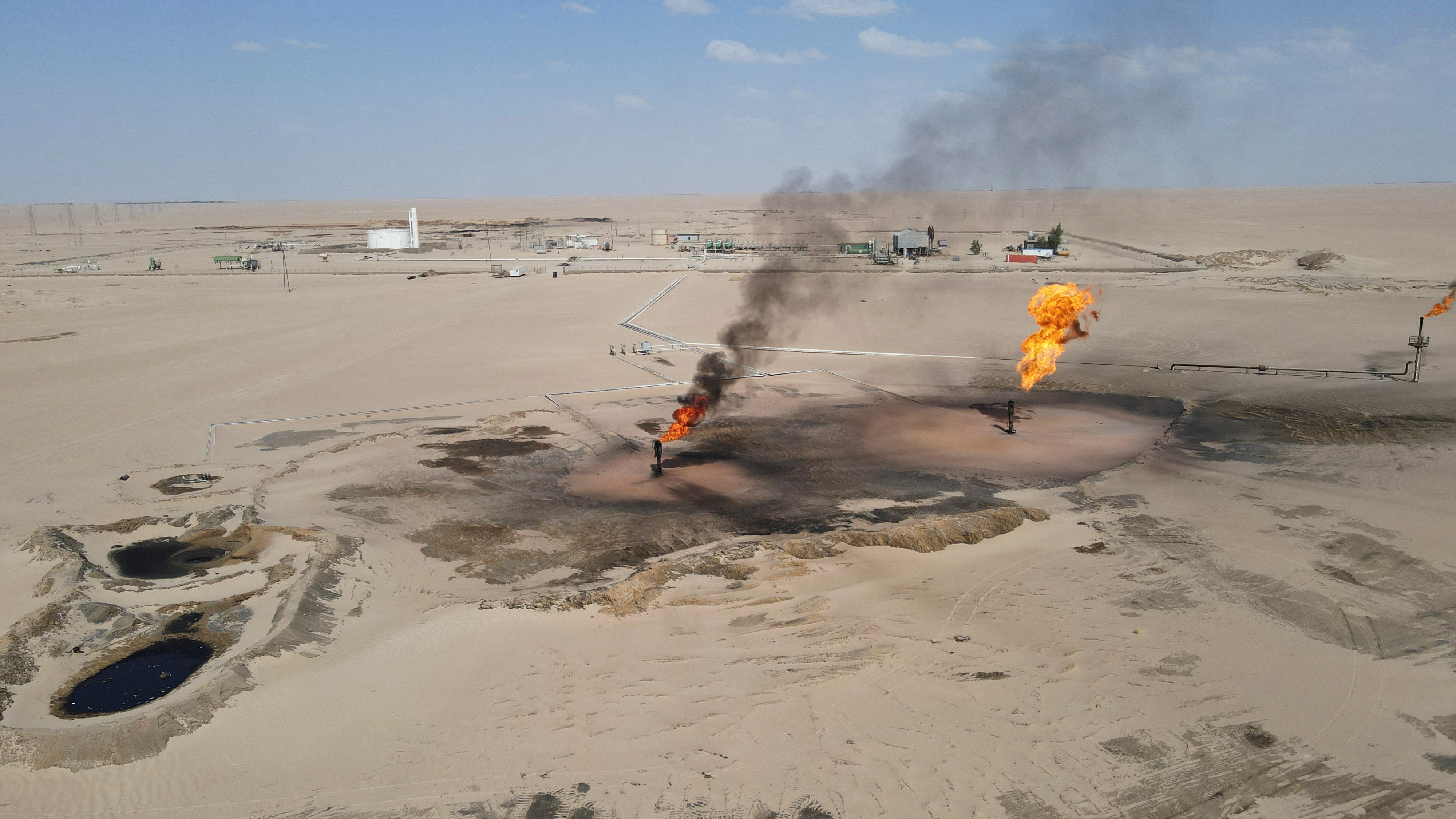 The Nafoora oil field in Jakharrah, Libya, August 27, 2024. Photo: Reuters