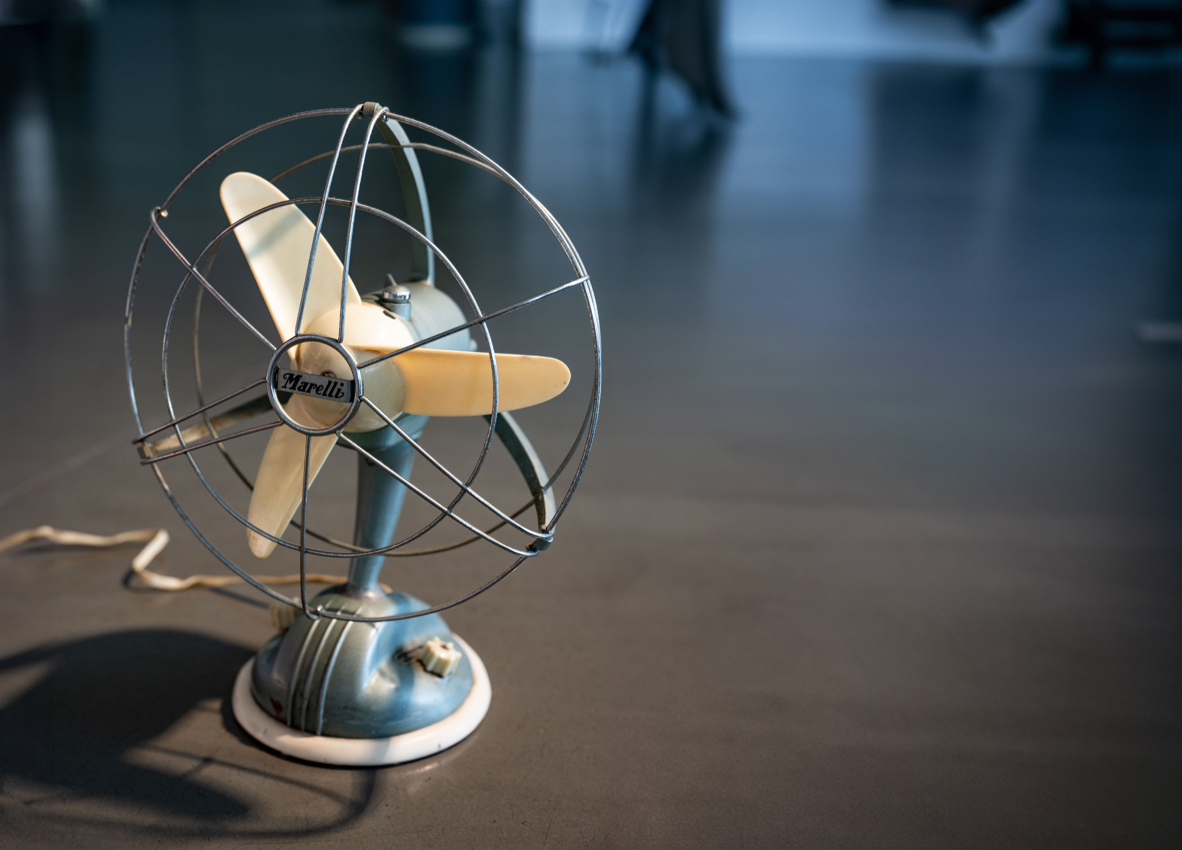 The iconic, well built Marelli fan. Photo: Eugene Chan