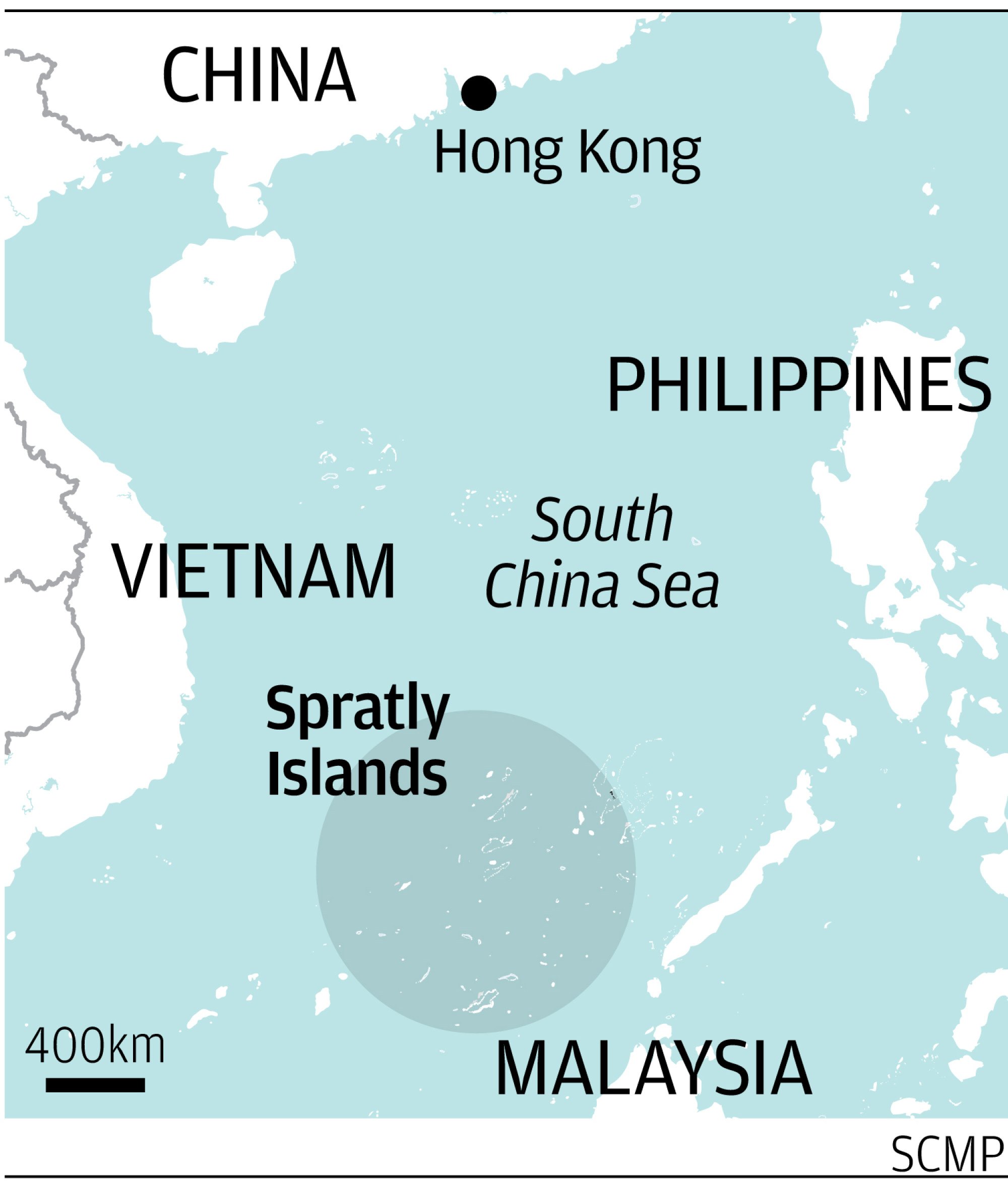 The Spratly Islands are one of the most bitterly contests parts of the South China Sea. Graphic: SCMP