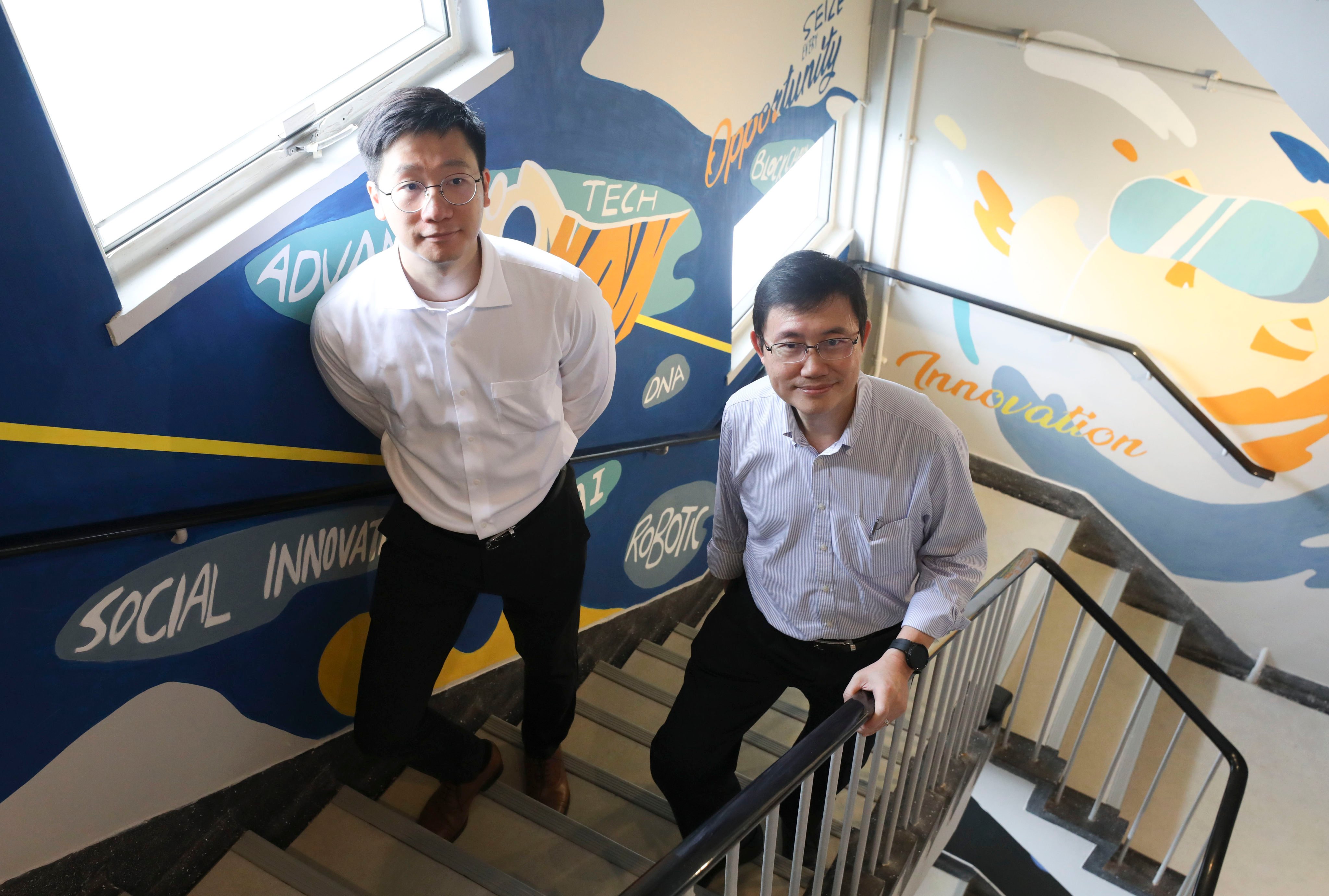 Dr Harvey Hung (left) and Professor Benny Chung. Photo: Sun Yeung